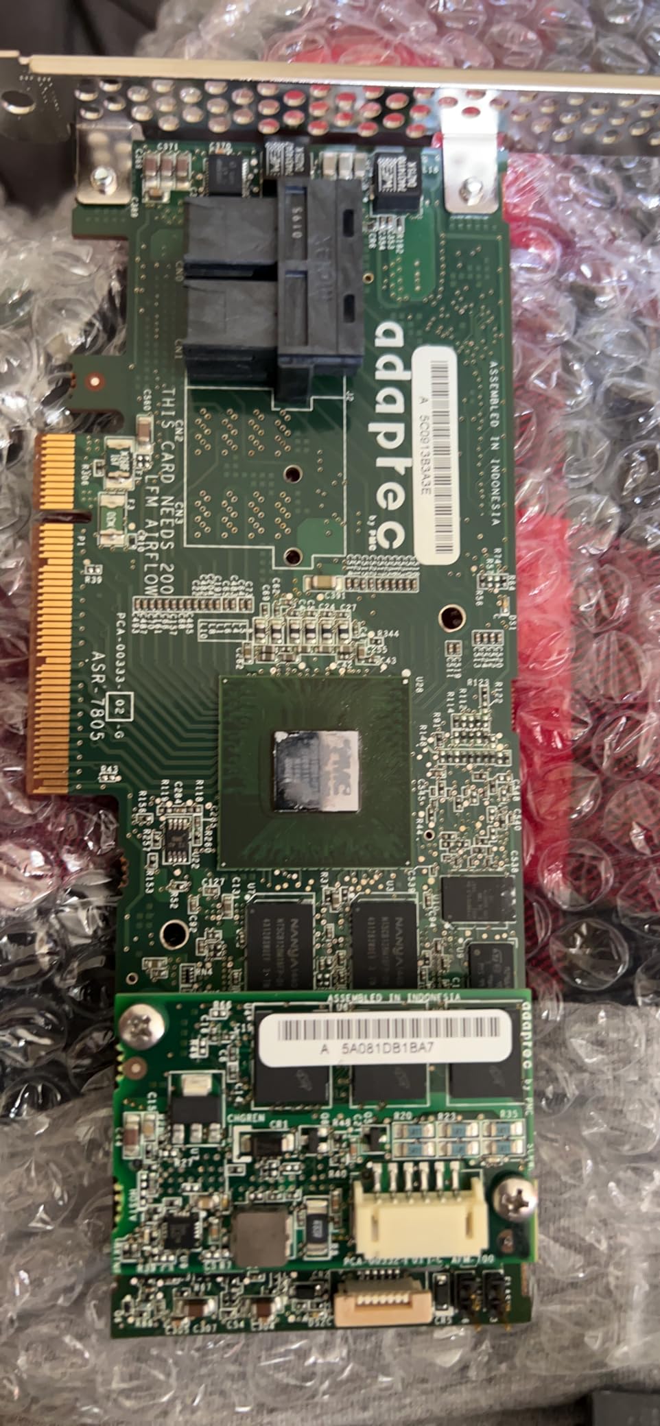 2274200-R Adaptec Asr-7805 Kit 6GB/S 8int Port PCI-E 3.0 X8 SAS/SATA RAID Controller With 1GB Cache. New Retail Factory Sealed With Full Manafact customer photo 1