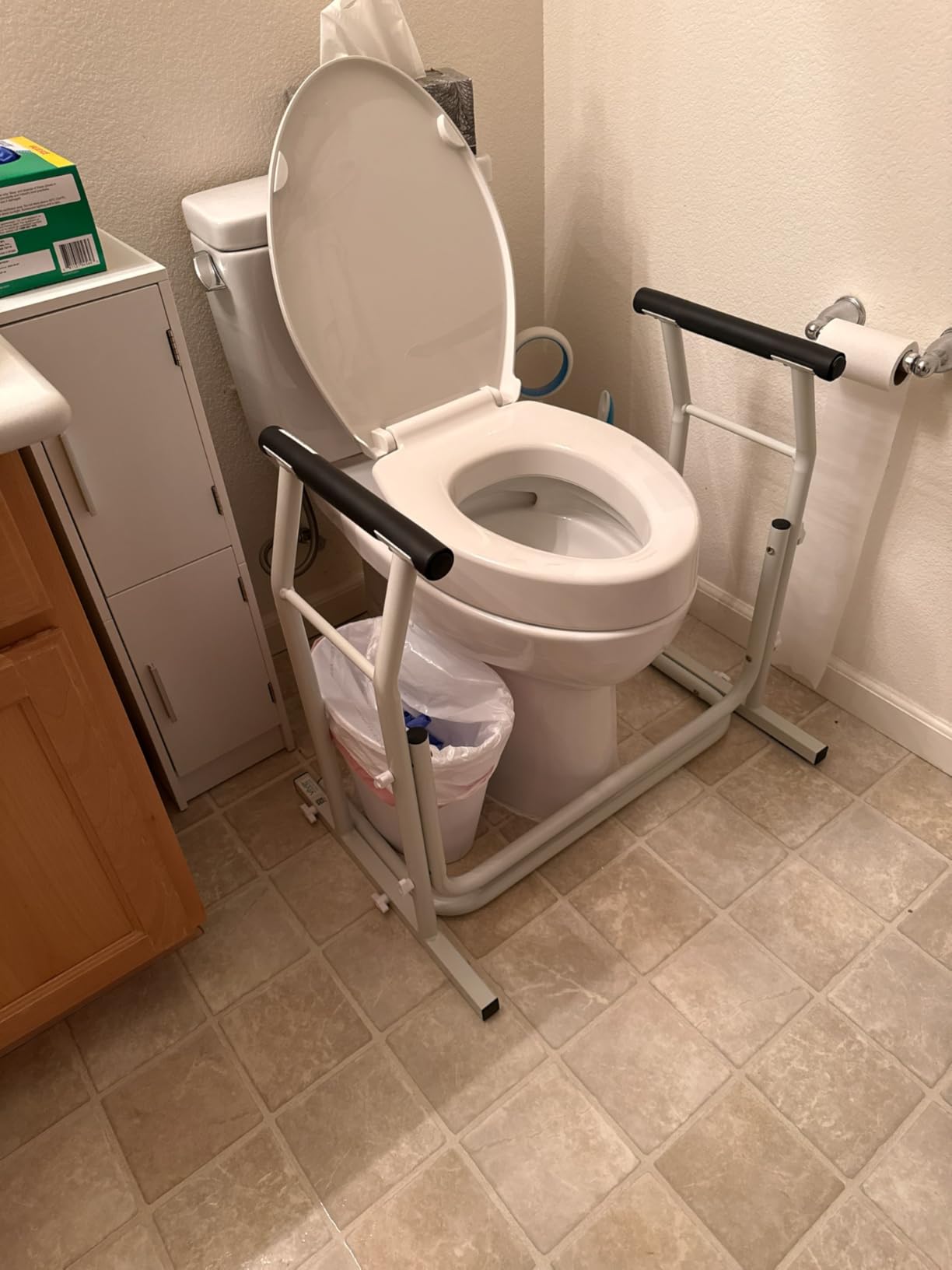 Vive Toilet Safety Rail with Arms - 300LBS Support Frame with Handles customer photo 1