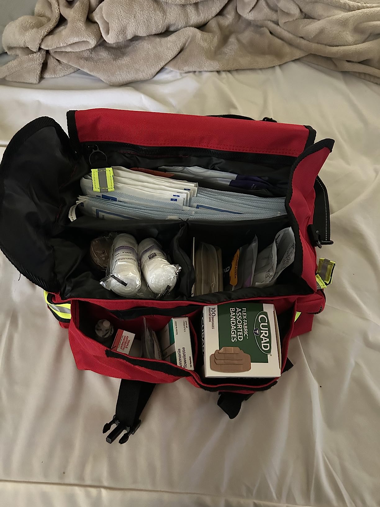 Lightning X Small Medic First Responder EMT Trauma Bag Stocked First Aid Fill Kit A Navy Blue customer photo 1