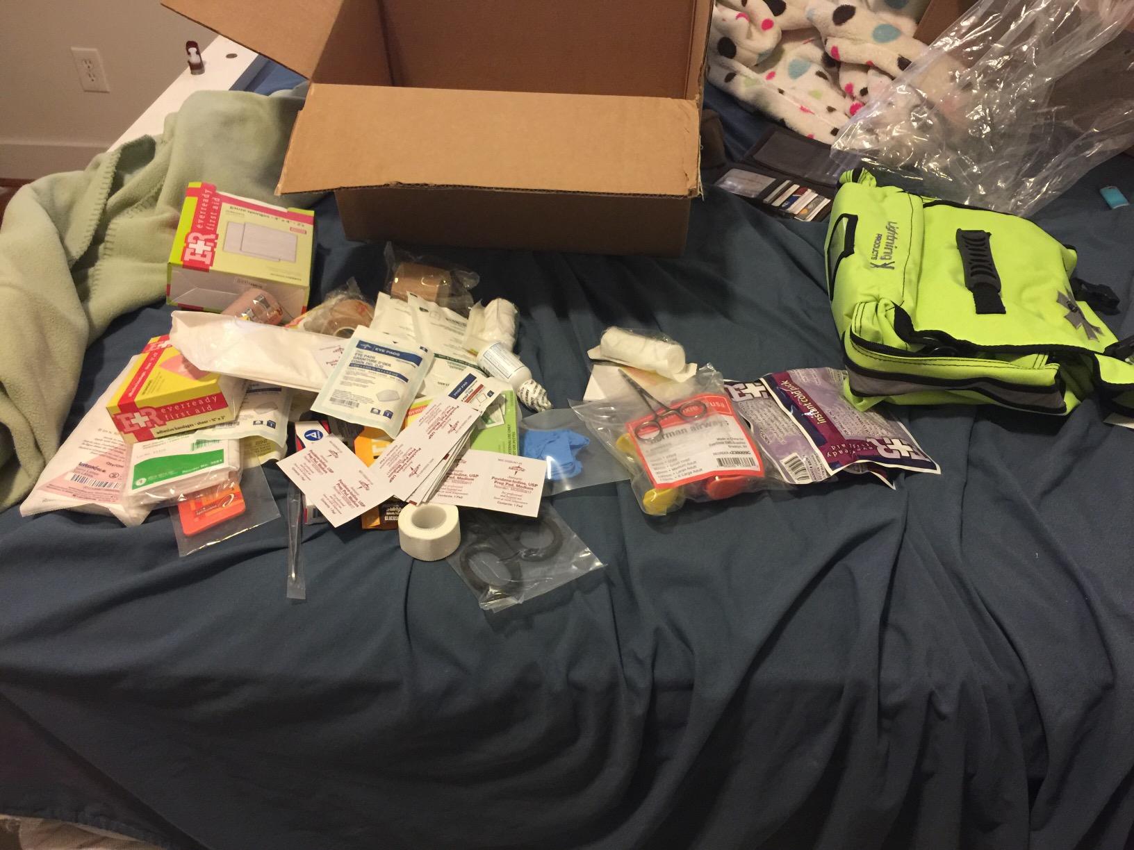 Lightning X Small Medic First Responder EMT Trauma Bag Stocked First Aid Fill Kit A Navy Blue customer photo 2