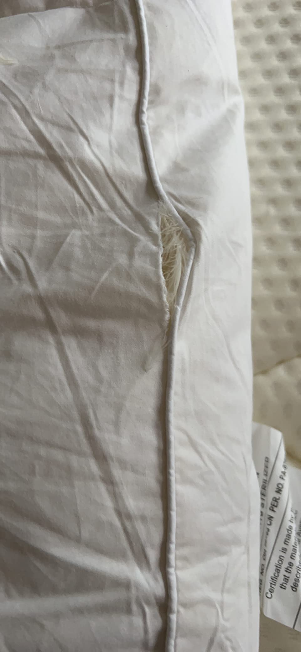 Lavish Home Down Mattress Topper, White, 80” x 60” x 4” customer photo 1