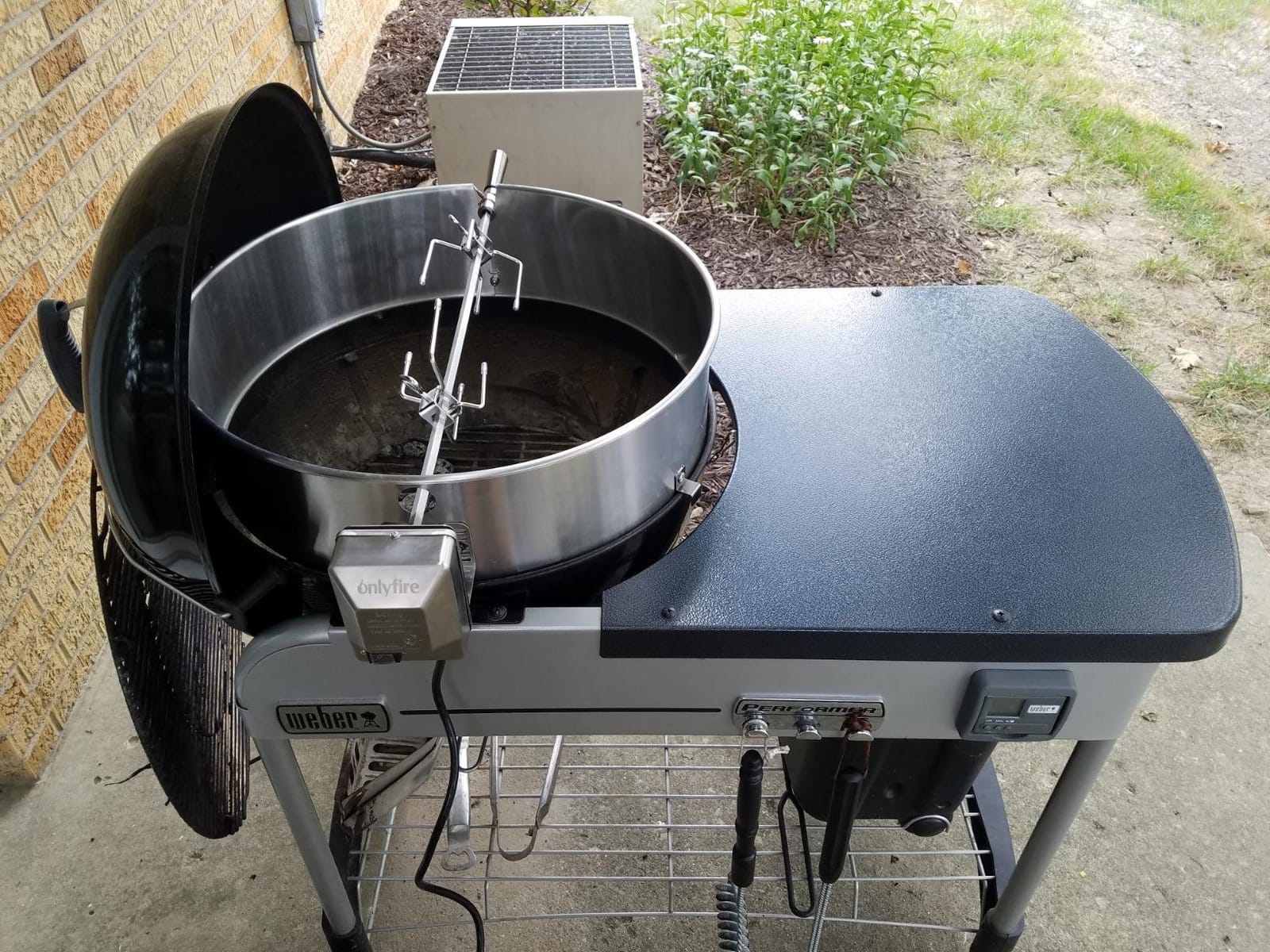 onlyfire Stainless Steel Rotisserie Ring Kit for Weber 22