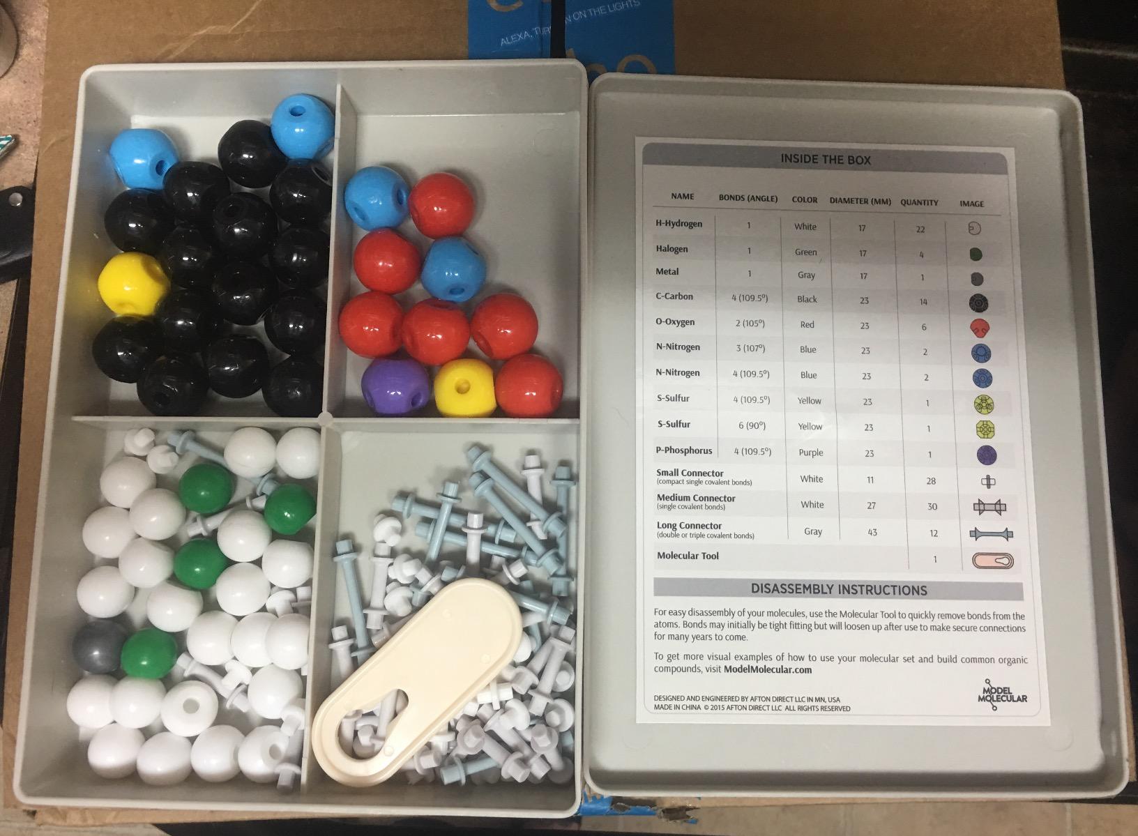Organic Chemistry Model Student Kit - (125 Pieces) - MM-003 customer photo 1
