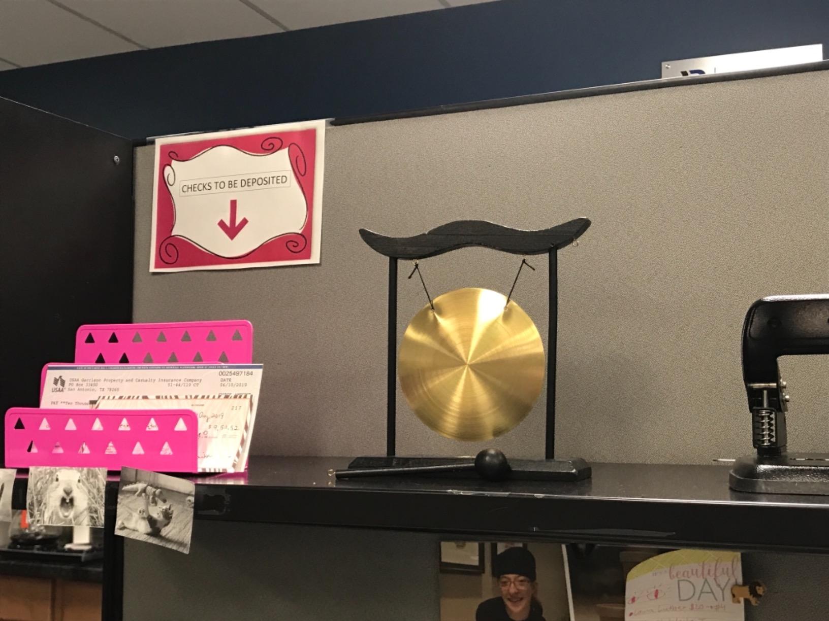 Zen Art Brass Feng Shui Desktop Gong H1303 customer photo 1