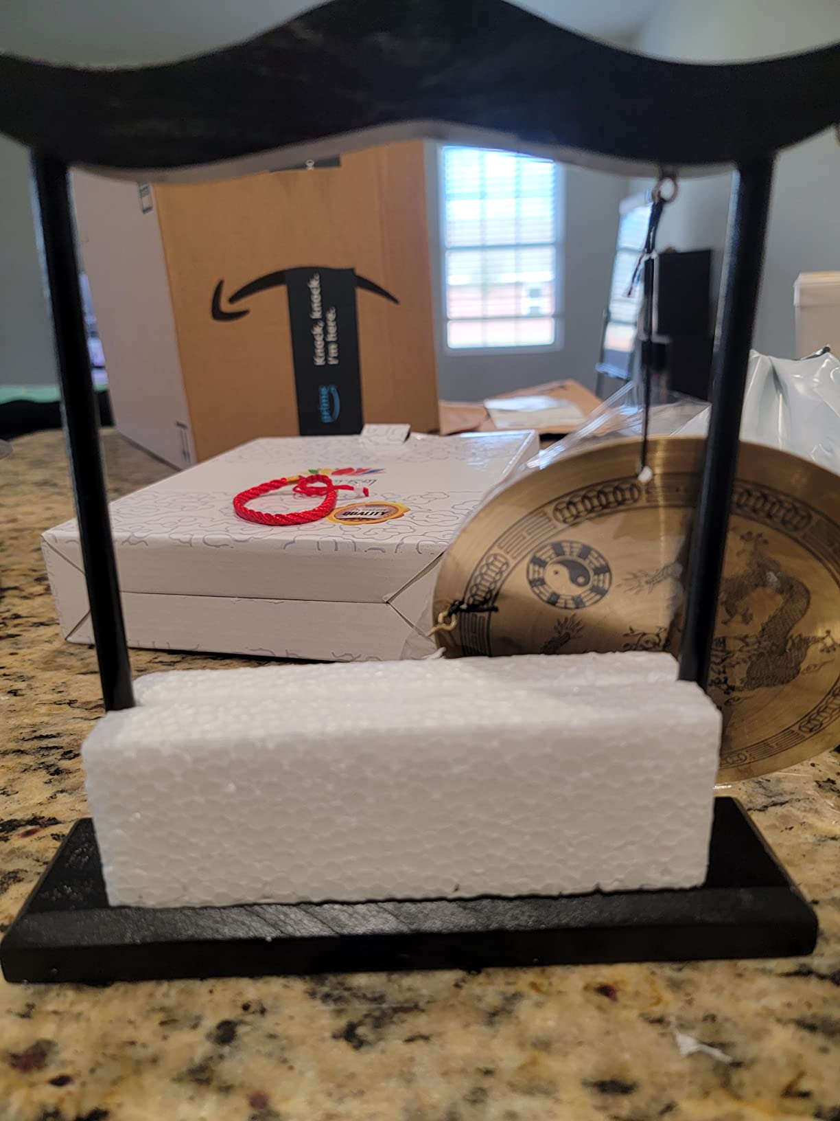 Zen Art Brass Feng Shui Desktop Gong H1303 customer photo 2