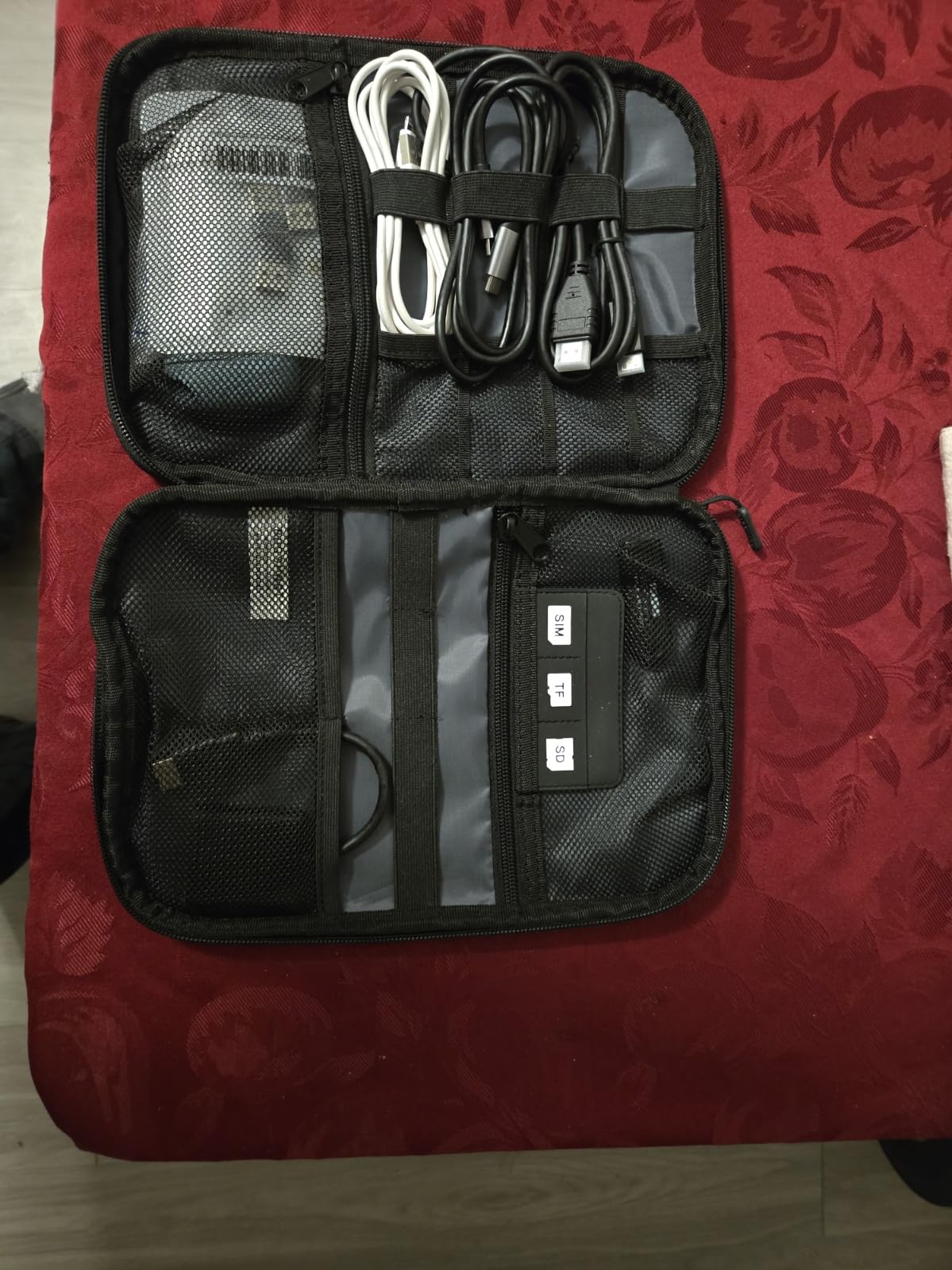BAGSMART Large Electronic Organizer Travel Case for Tech Accessories, Black | Tech Accessories, Cord Storage, For Phone, Power Bank, SD Card, Cables customer photo 1