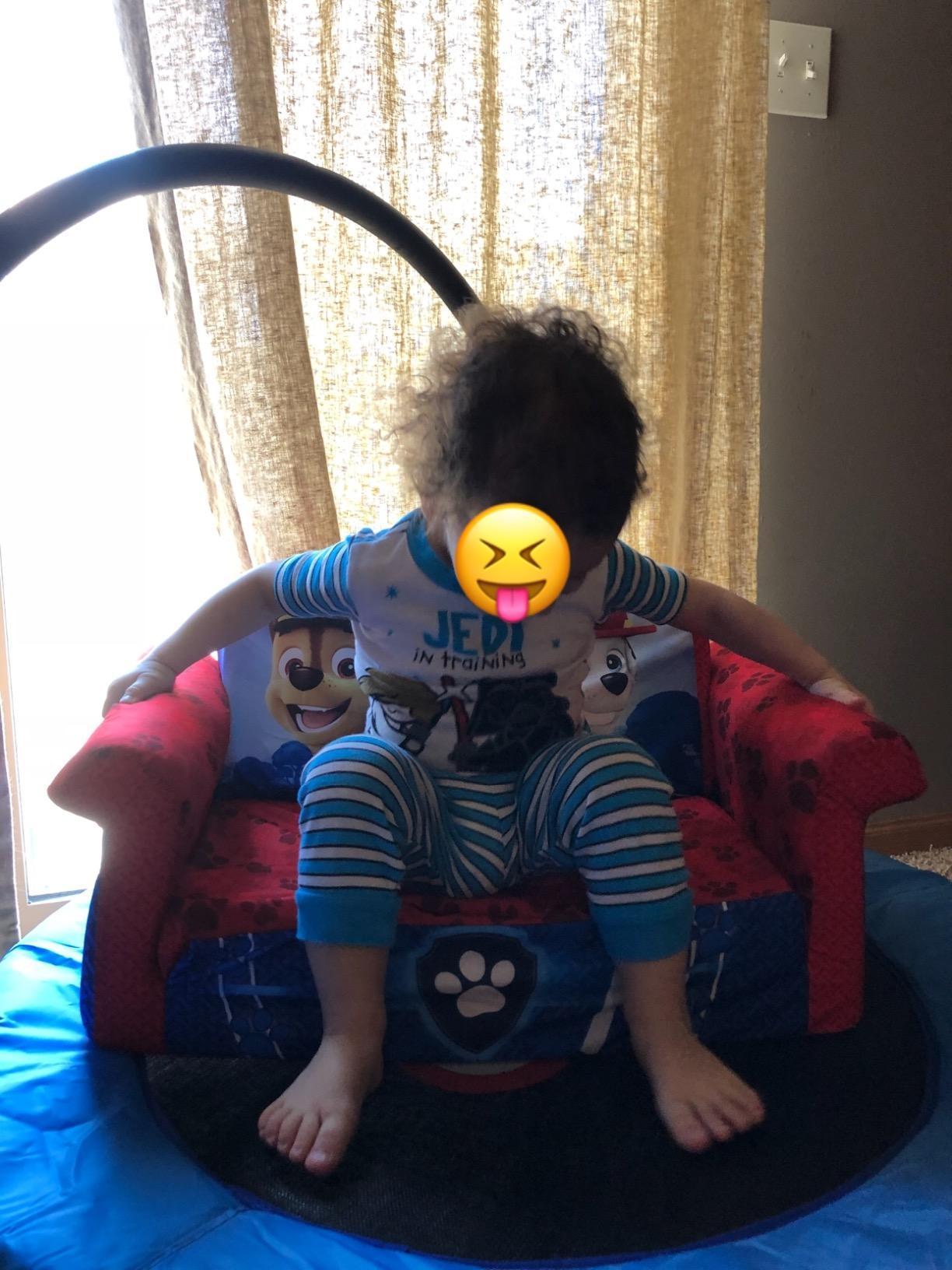 Marshmallow Furniture, Children's 2 in 1 Flip Open Foam Sofa, Minnie Mouse, by Spin Master customer photo 2