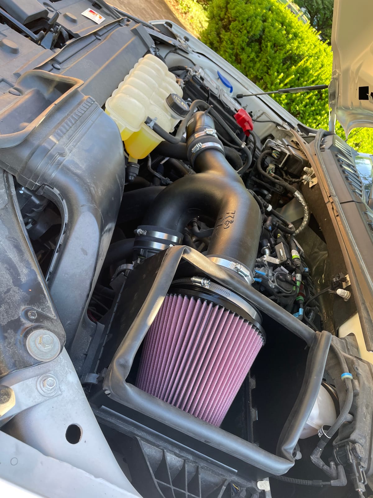 K&N Cold Air Intake System: High-Flow Air Filter, Increase Performance & Towing: Compatible with 2015-2026 FORD: F150 V6 2.7L, 63-2593 customer photo 2