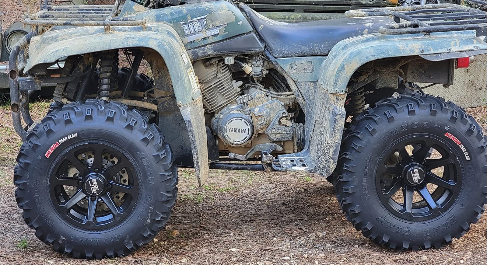 RockTrix RT102 12x7 ATV Wheel 4x110 SRA Offset, Matte Black - Compatible with Honda Foreman Rubicon Rancher Suzuki customer photo 2