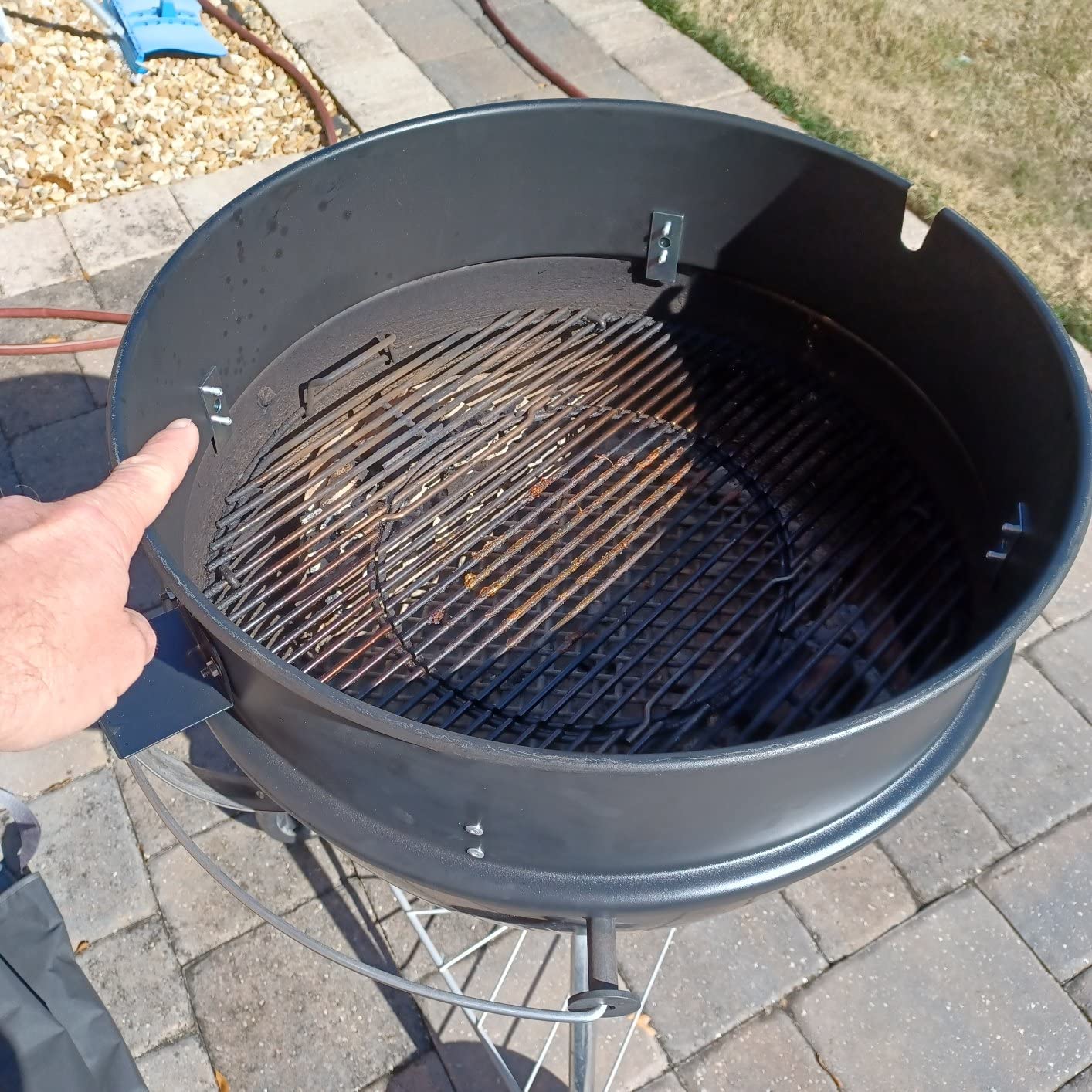 onlyfire Black Coated Steel Charcoal Kettle Rotisserie Ring Kit customer photo 2