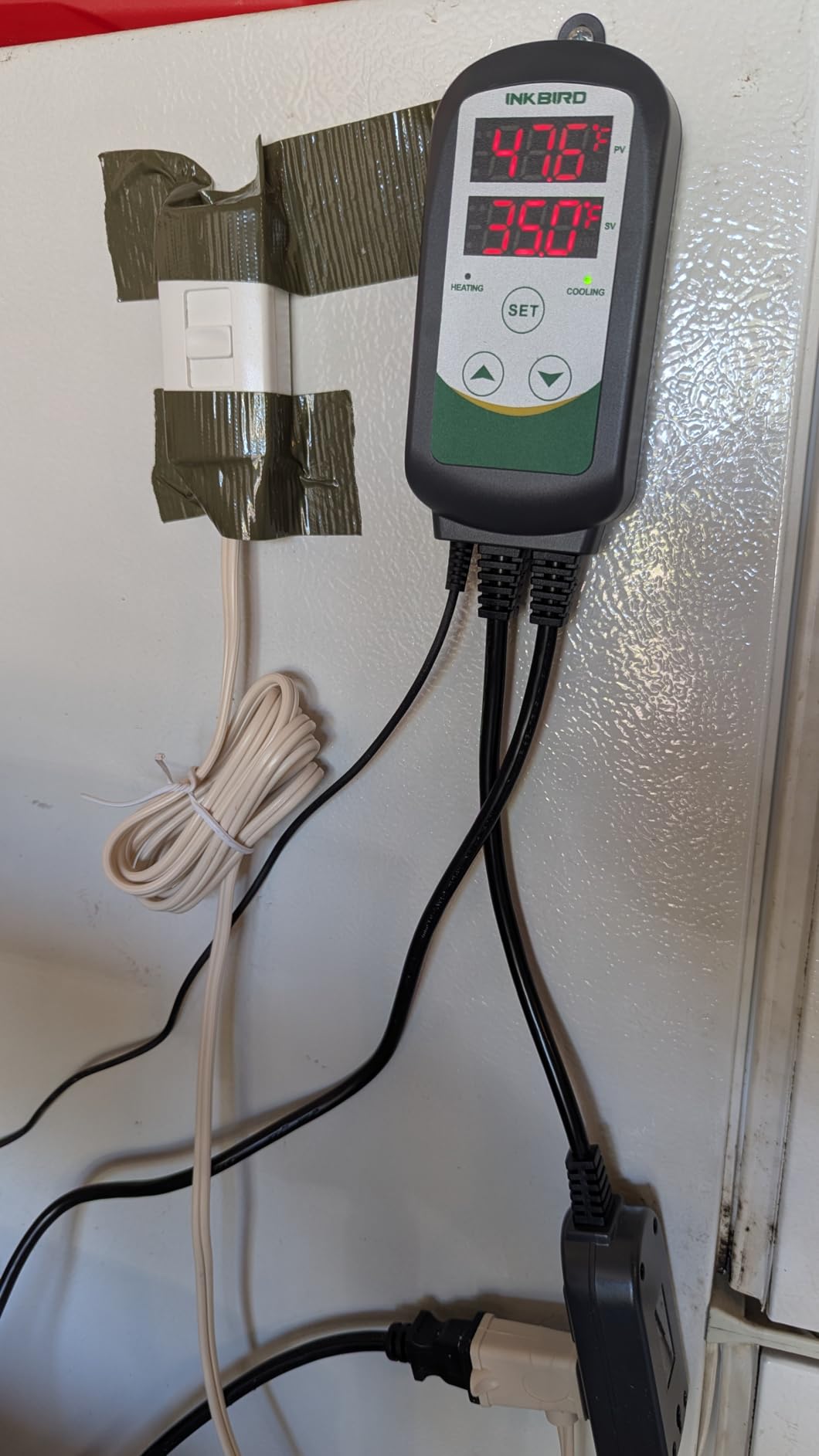 Inkbird ITC-308 Digital Temperature Controller Thermostat | 110V 10A 1100W 2-Stage Outlet with Heating and Cooling Mode for Carboy Homebrew Fermenter Greenhouse Terrarium customer photo 1