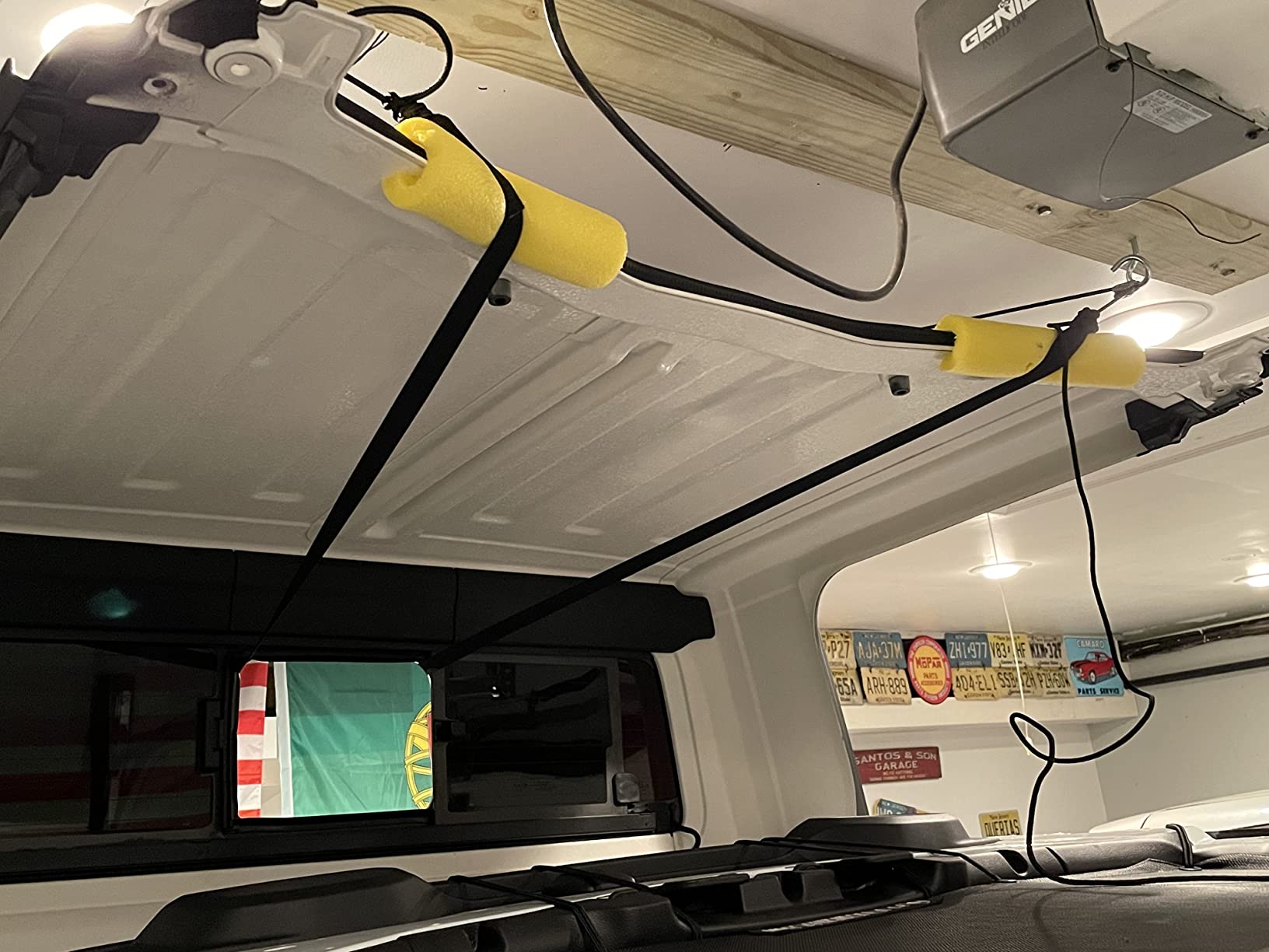 HARKEN - Hardtop Overhead Garage Storage Hoist for Jeep Wrangler and Ford Bronco, Self-Leveling, Safe Anti-Drop System, Easy One-Person Operation, Garage Organization customer photo 1