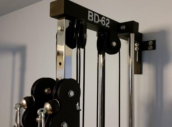 Valor Fitness Wall Mounted Cable Machine, Dual Adjustable Pulley System with 16 Height Positions, Space-Saving Home Gym Strength Training Equipment customer photo 2