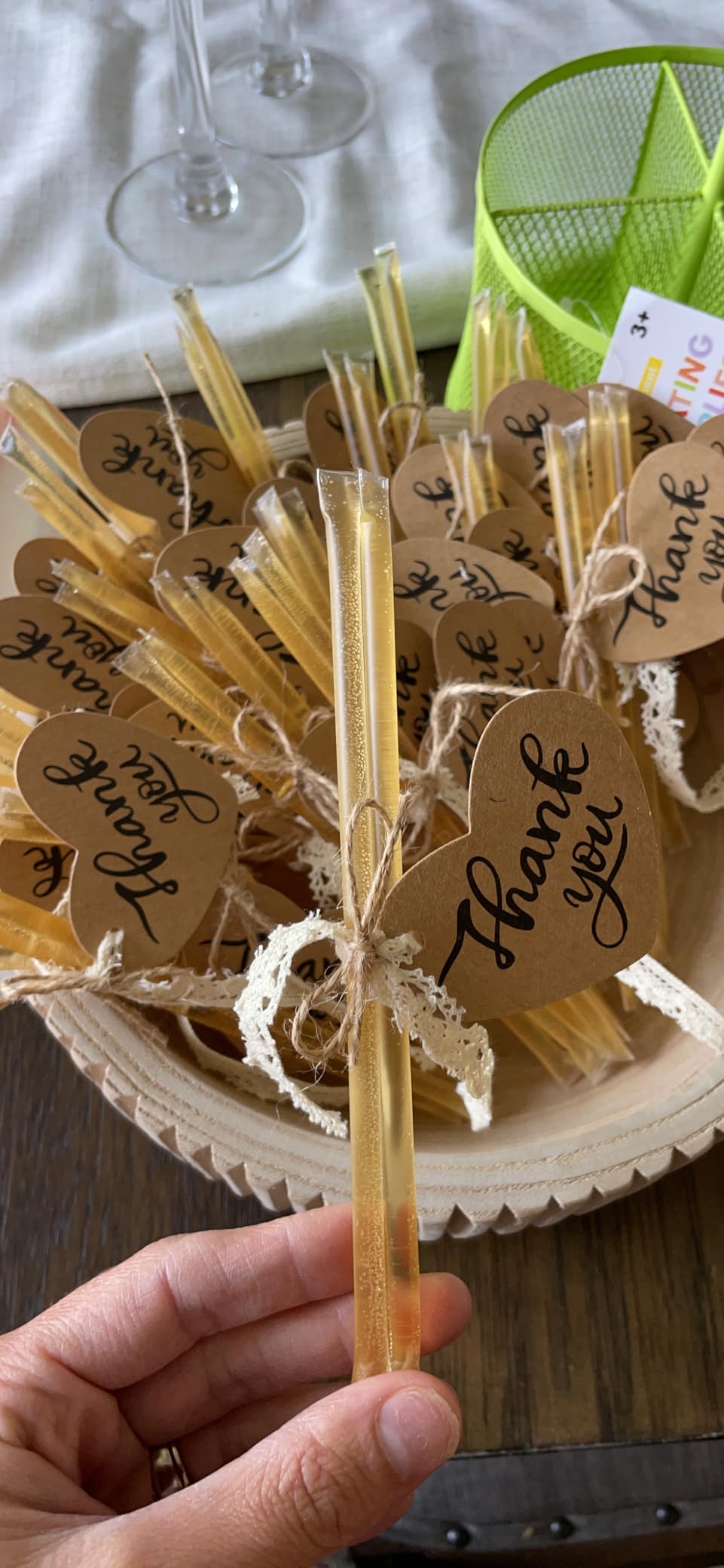 The Honey Jar Plain Honey Sticks - Pure Honey Straws For Tea, Coffee, or a Healthy Treat - One Teaspoon of Flavored Honey Per Stick - Made In The USA with Real Honey - (20 Count) customer photo 2