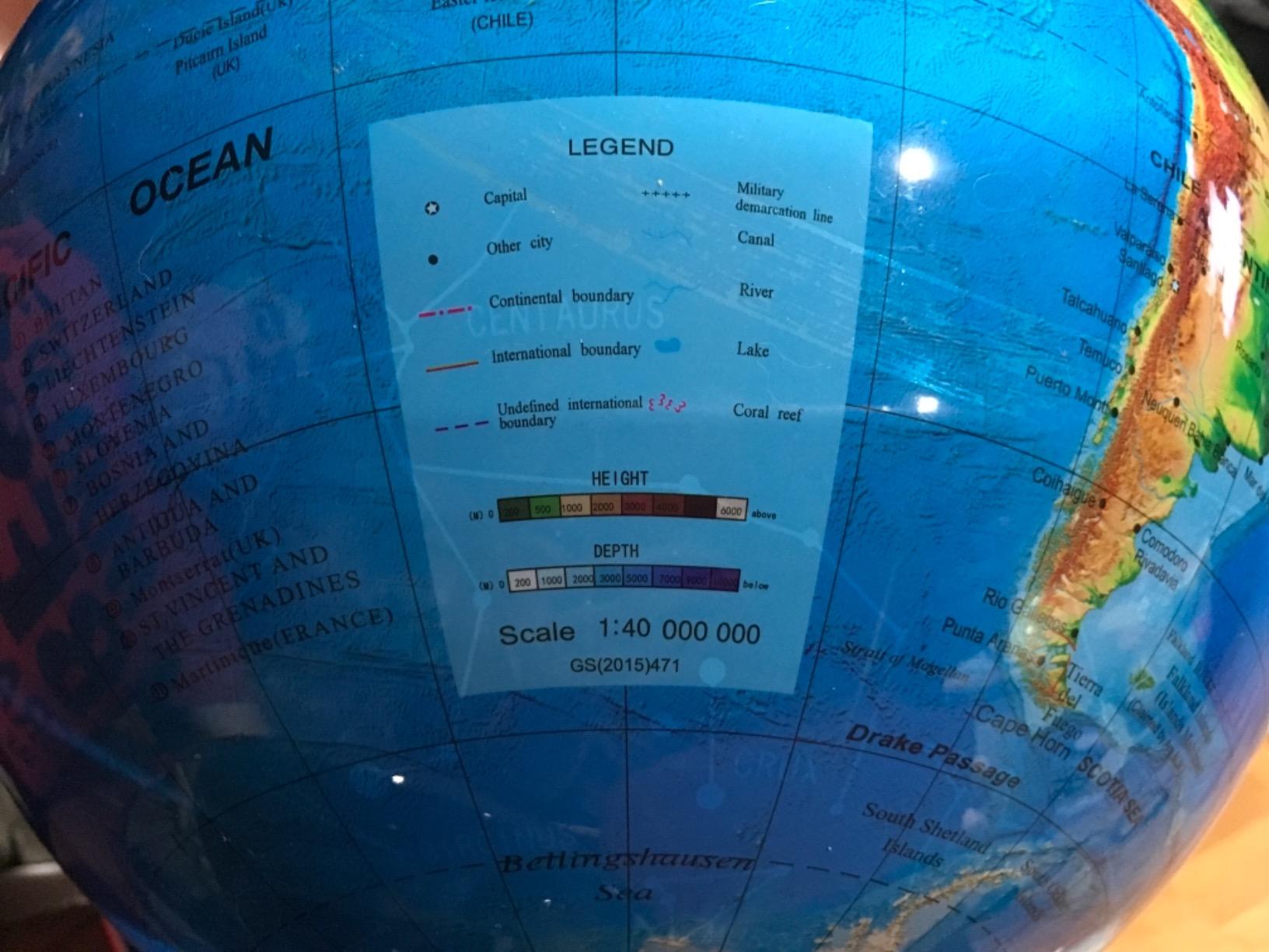 Get Life Basics 13” Illuminated Constellation World Globe for Kids & Adults customer photo 2