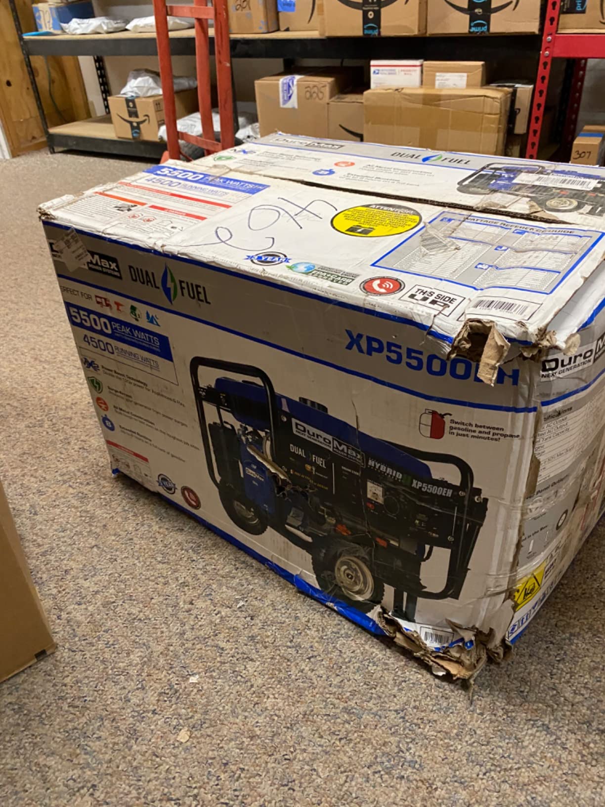 DuroMax XP5500EH 5,500-Watt Dual Fuel Portable Generator - Gas & Propane, Electric Start, RV & Emergency Ready customer photo 1