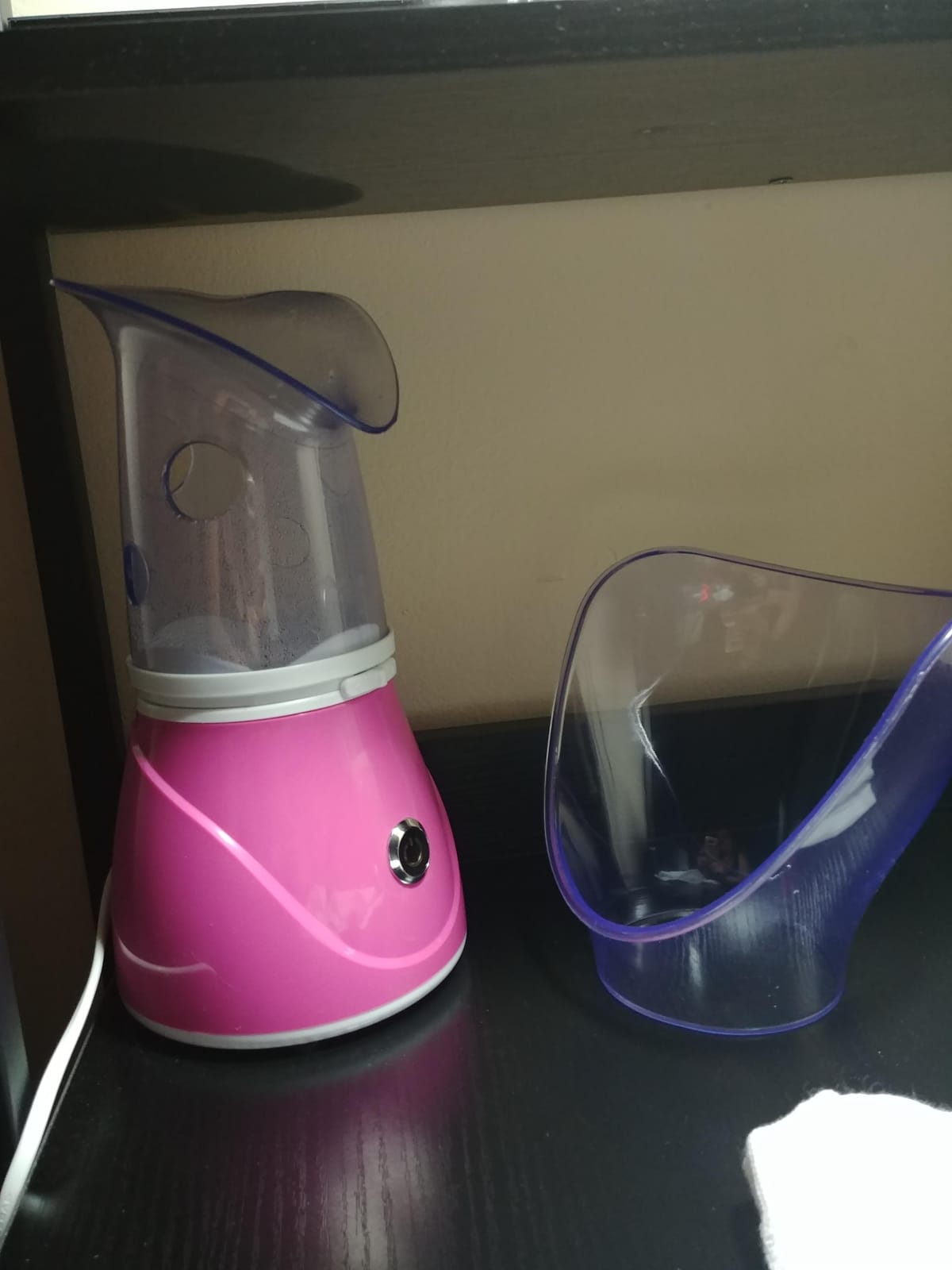 Hann Facial Steamer Professional Sinus Steam Inhaler Face Skin Moisturizer Facial Mask Sauna Spa Steamers with Aromatherapy Diffuser Humidifier Function (Pink) customer photo 1
