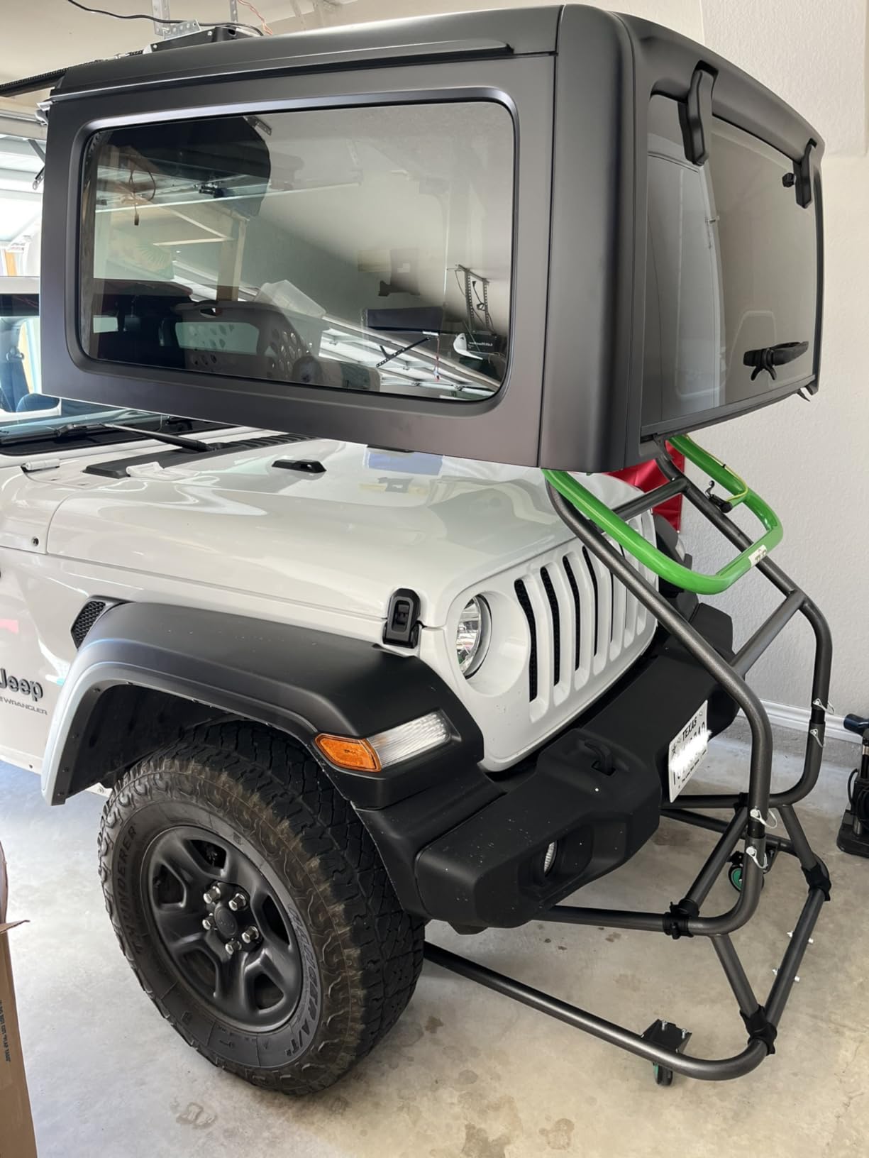 TopLift Pros 2.0 Advanced Engineered Hard Top Removal Lift & Storage System compatible with Jeep Wrangler, Ford Bronco 2 & 4 door models customer photo 1