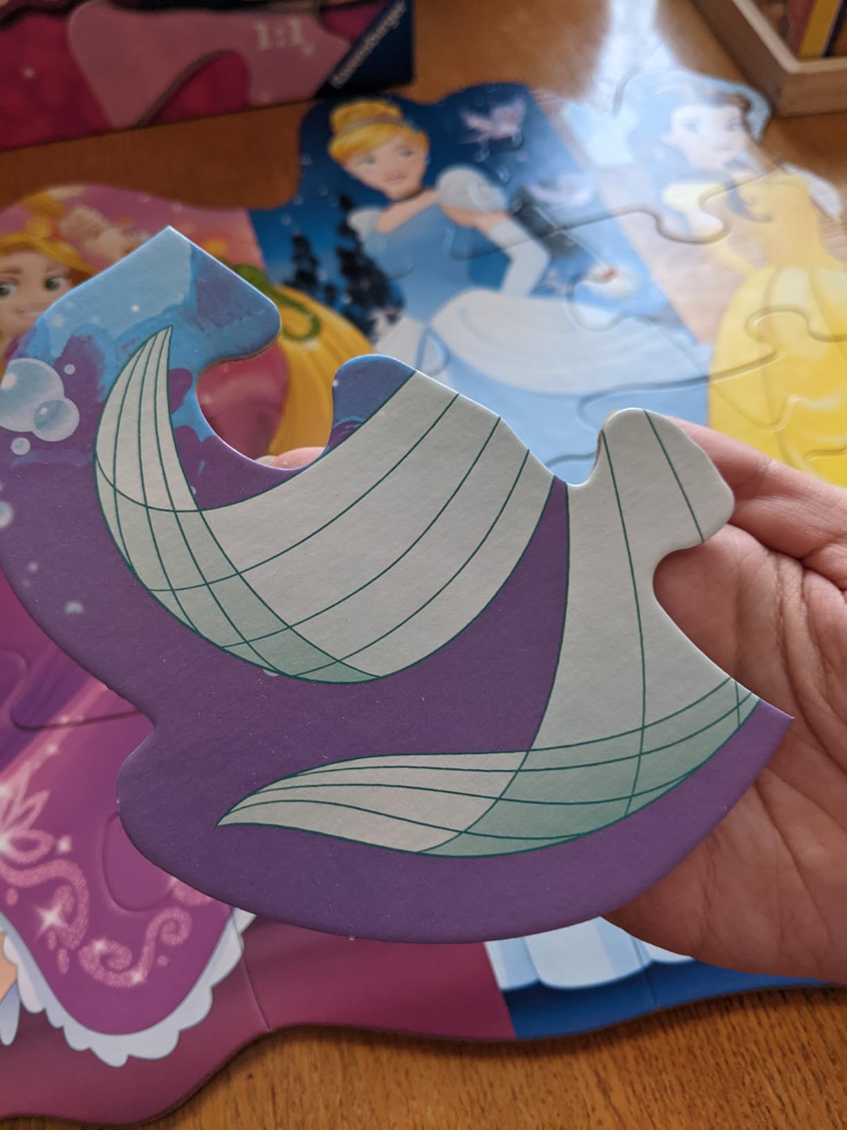 Ravensburger - Disney Pretty Princesses - 24 Piece Jigsaw Floor Puzzle - Belle, Cinderella, Ariel and Rapunzel in Bold, Bright Colors - Premium Quality - Ideal Gift - Screen-Free Fun - Children Age 3+ customer photo 1