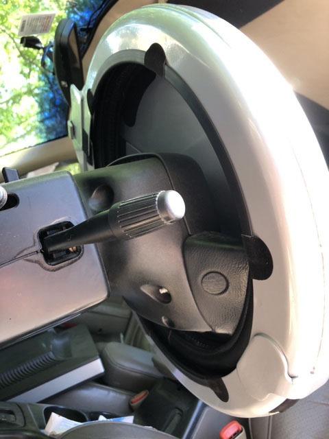 Disklok Security Device - Steering Wheel Lock - Full Cover - Silver - Thatcham Approved (Small, 13.7in - 15.3in) customer photo 1