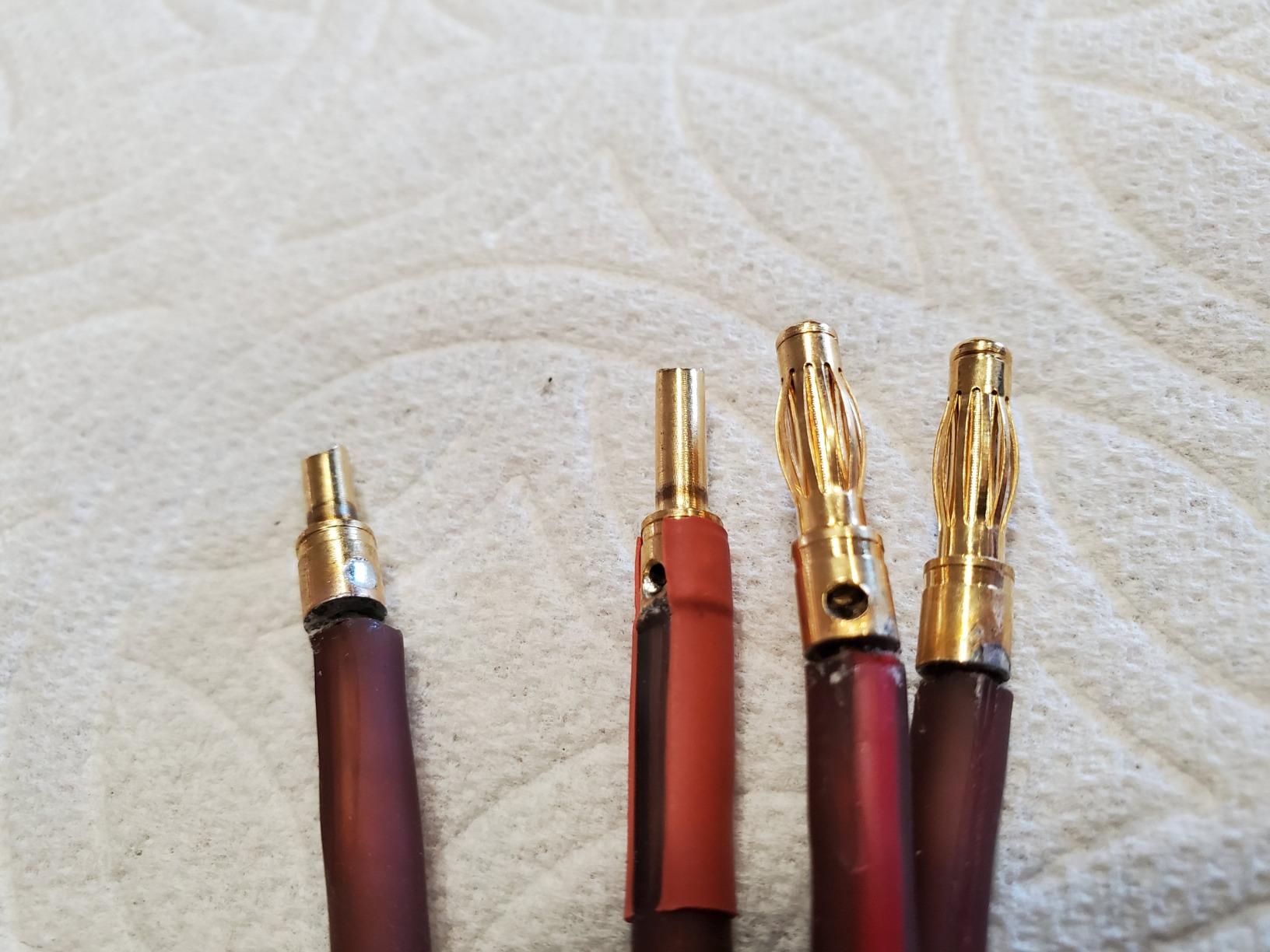 Micca 14-Gauge Pure Copper Speaker Cable Pair, 6.6 ft Each, Banana Plugs | Gold Plated, 245-Strands per Wire, Soldered Joints, Dual-Layer Jacket, Slim Low Profile, Stereo or Home Theater, 2-Meter customer photo 2