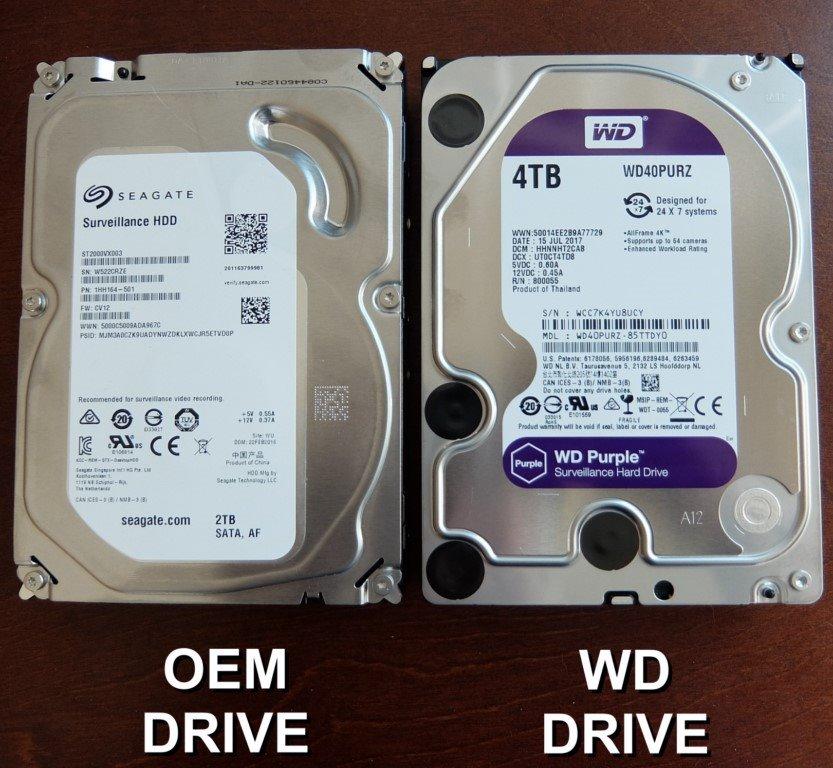 Western Digital 4TB WD Purple Surveillance Internal Hard Drive HDD - 5400 RPM, SATA 6 Gb/s, 64 MB Cache, 3.5
