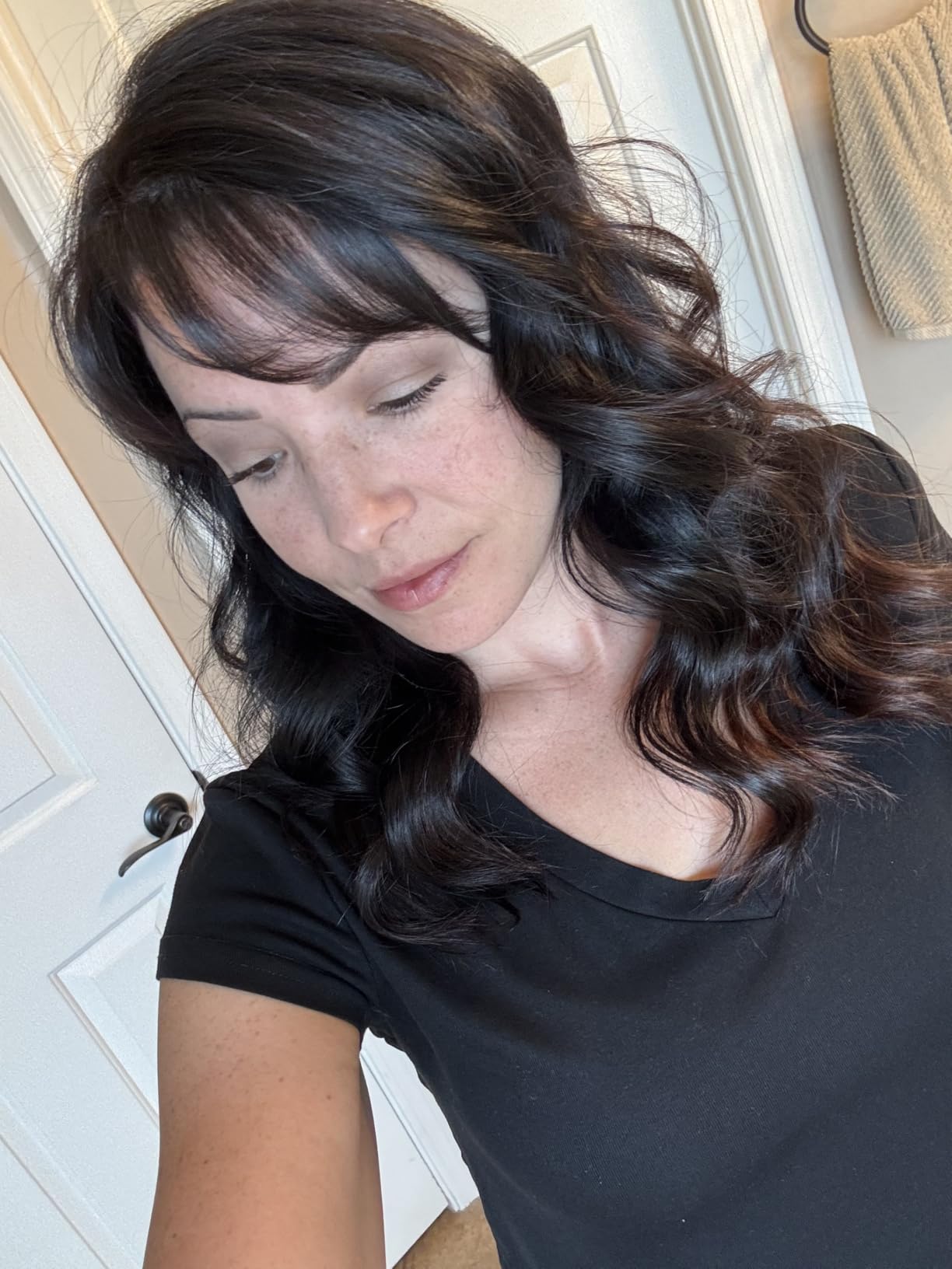 L'ANGE HAIR Ondulé 25 MM Ceramic Curling Wand | Professional Hot Tools Curling Iron 1 Inch | Salon Hair Styling Wands for Beach Waves | Best Hair Curler Wand for Frizz-Free, Lasting Curls customer photo 2