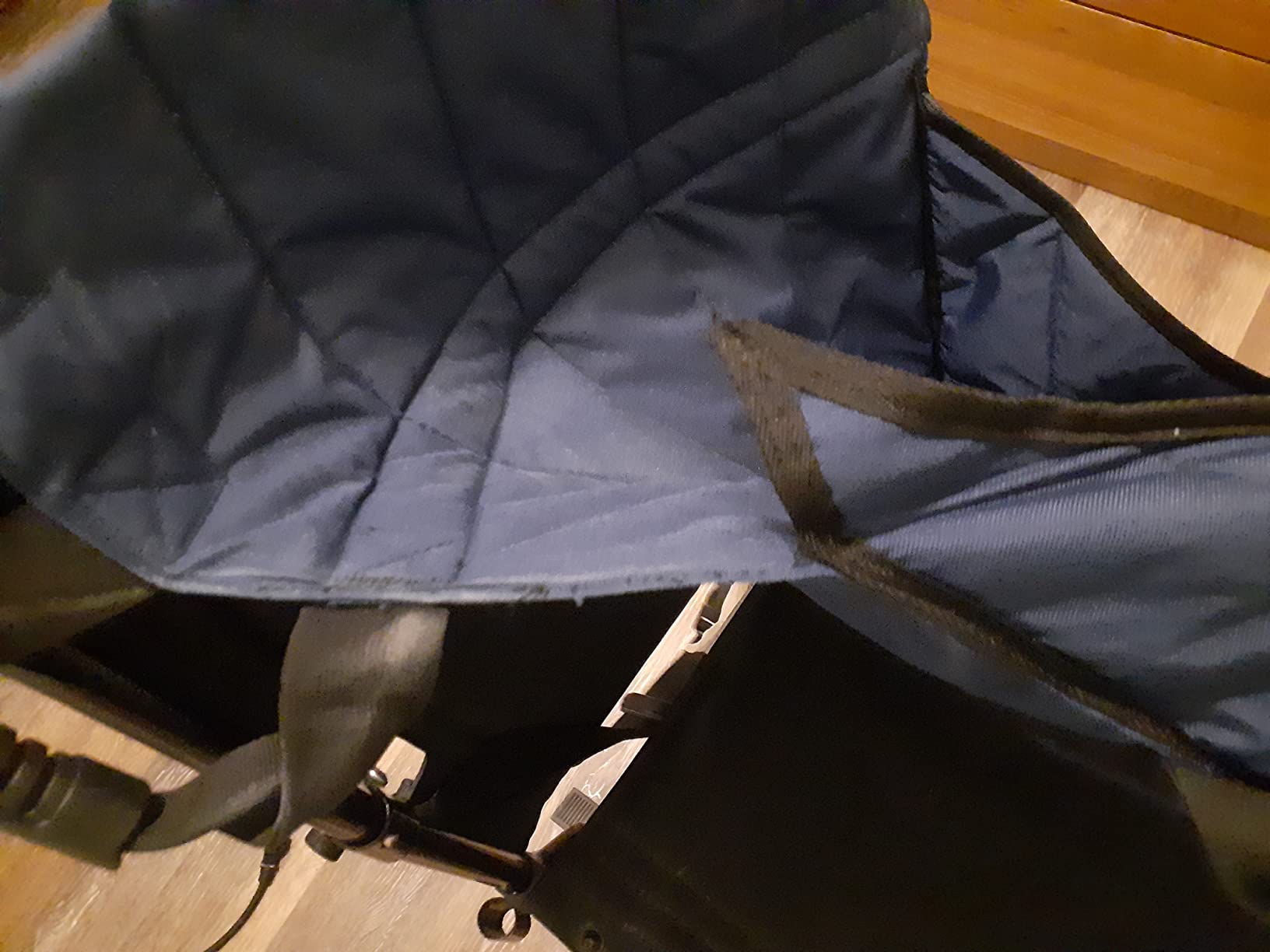 Patient Lift Transfer Belt from Bed to Wheelchair Stair Transfer Emergency Evacuation Chair Pad Safety Medical Lifting Sling Slide Board Transferring for Elderly, Disabled, Adults (Blue - 4 Handles) customer photo 1