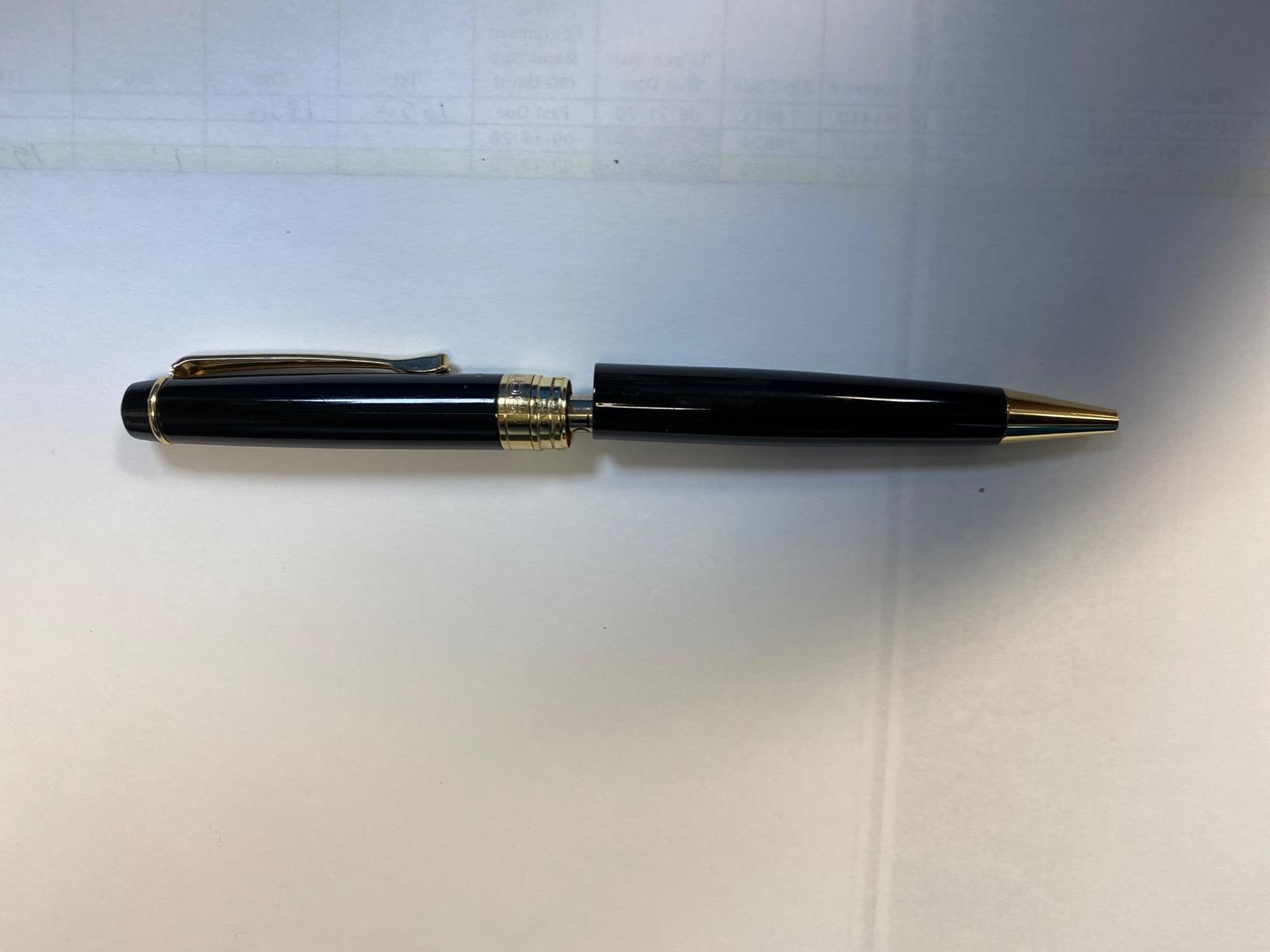 Swiss Engraved Pen – Personalized Luxury Brass Ballpoint Pen with Refill, Custom Laser Engraving Included, Gift-Boxed Executive Pen for Men, Fountain Pen Lovers, or Corporate Gifts customer photo 2