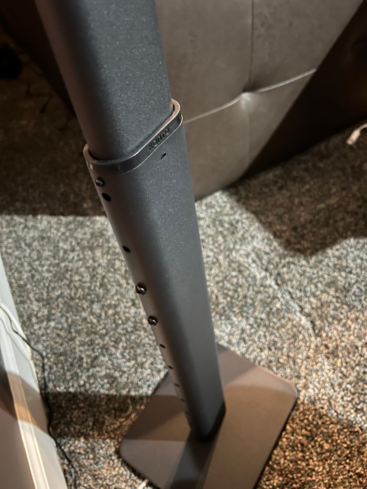 Kanto SP26PL Black Metal Speaker Stand (26 inches) - Universal Fit, Hidden Cables, Rotating Top Plate, Carpet & Hardwood Feet, ¼’-20 Mounting, Pair customer photo 2