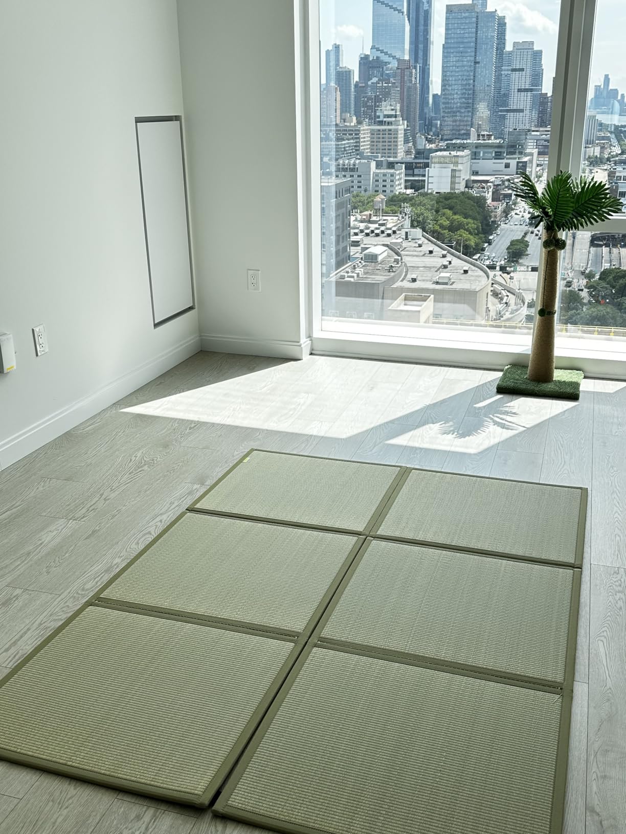 FULI Japanese Tatami Mattress, Foldable Igusa Rush Grass, Natural, Twin XL customer photo 2