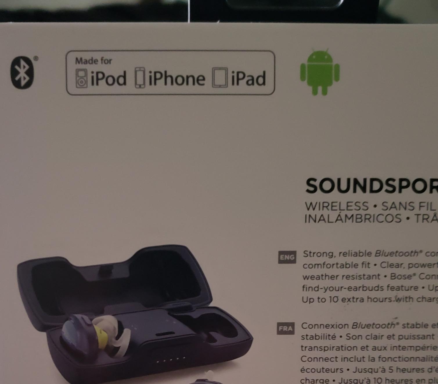Bose SoundSport Free, True Wireless Earbuds, (Sweatproof Bluetooth Headphones for Workouts and Sports), Black customer photo 1