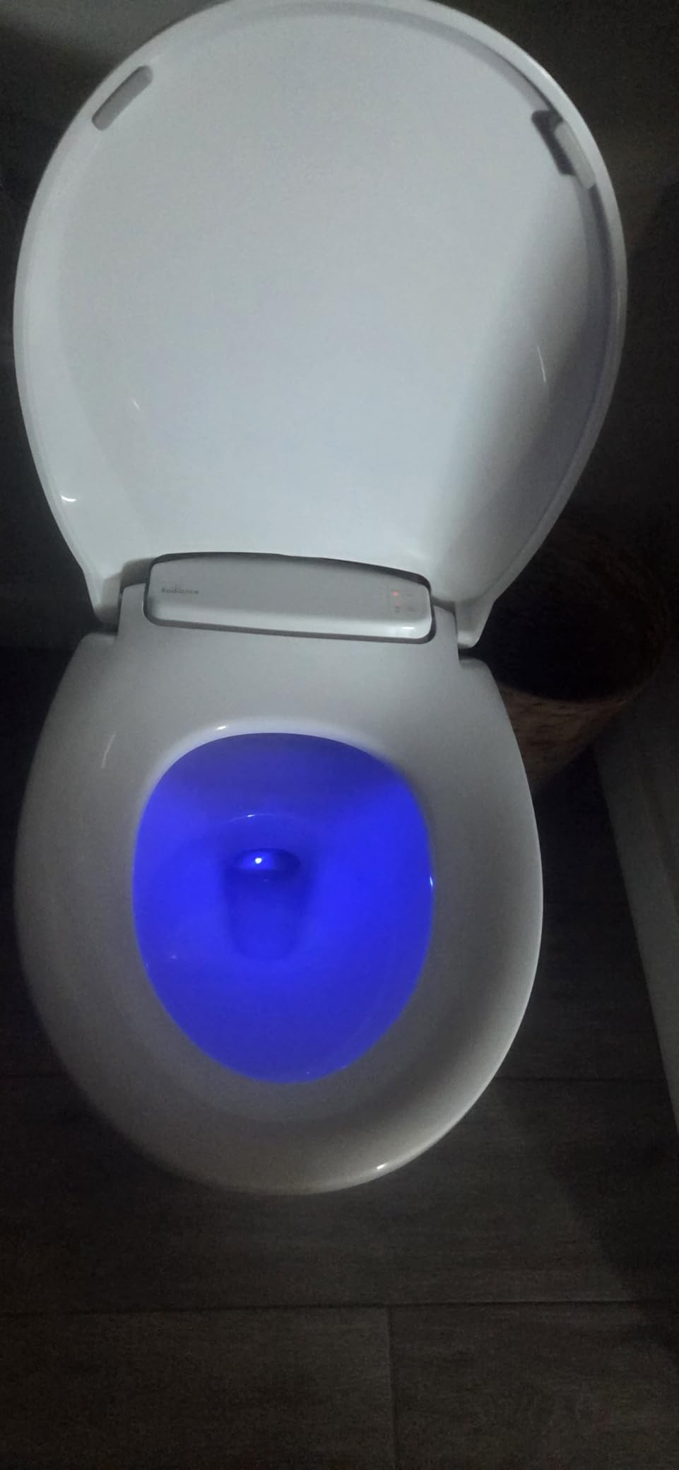 Bemis Radiance Heated Night Light Toilet Seat, Slow Close Adjustable Fit Long Lasting Plastic Seat, Elongated, White customer photo 2