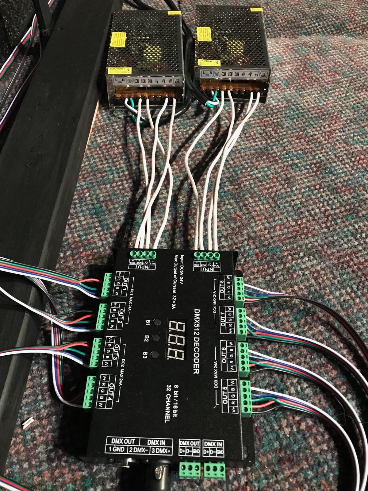 32 Channel 96A RGBW DMX 512 LED Decoder Controller DMX Dimmer DC5-24V RGBW RGB LED Light 8 Bit/16 Bit customer photo 1