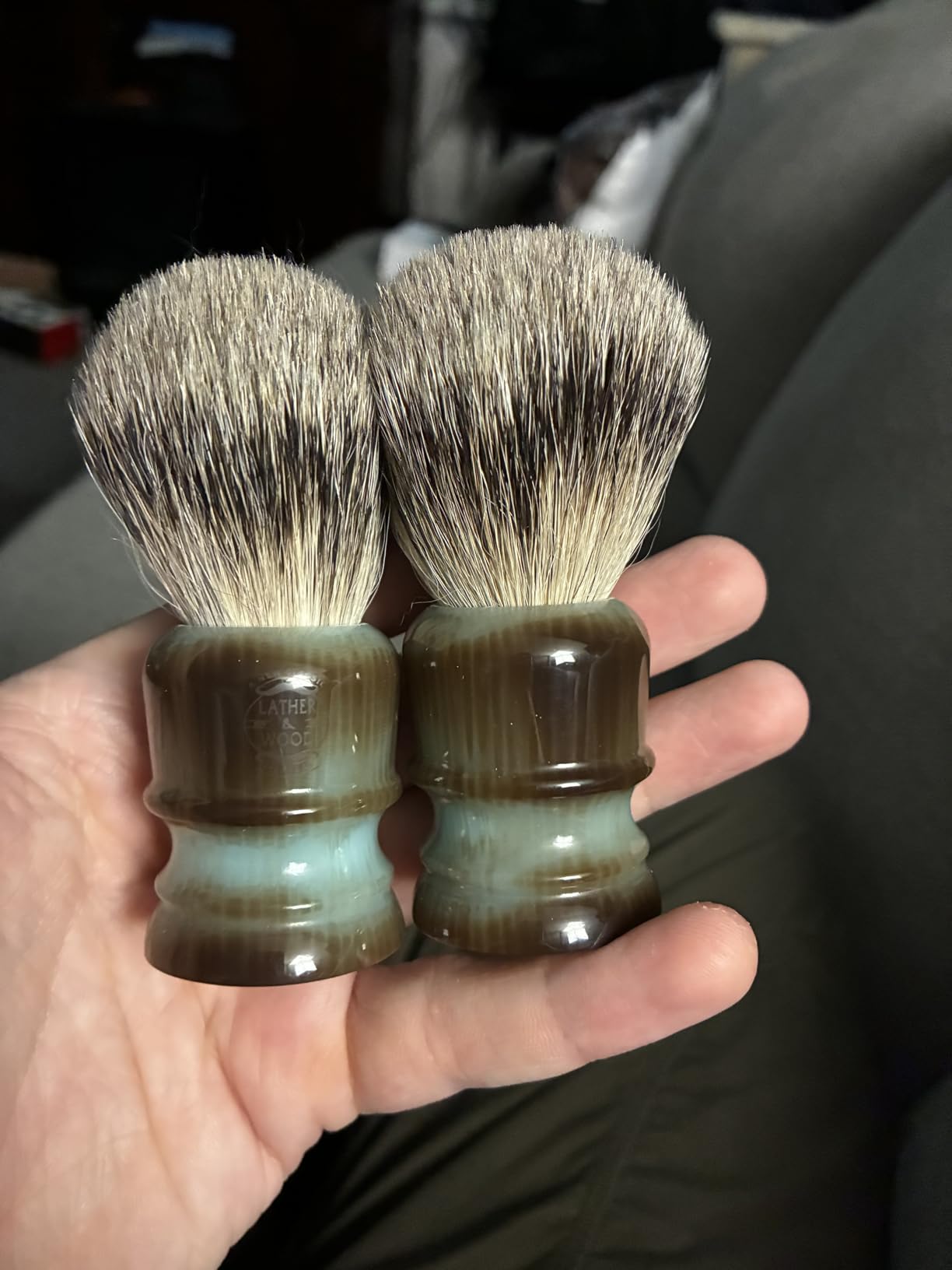 Pure Badger Shaving Brush –Premium Handmade – Simply the Best Luxury Men’s Shave Brush (Pure Badger) customer photo 2