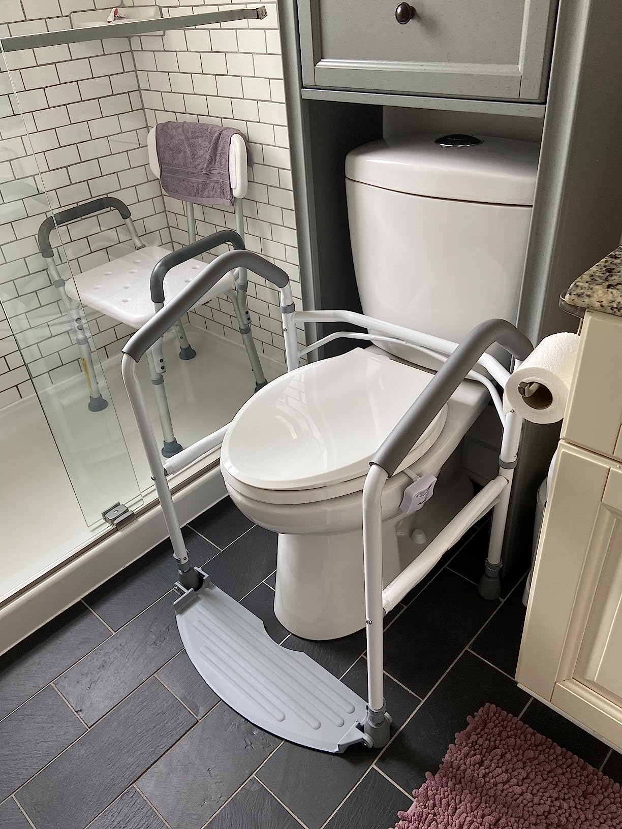 RMS Toilet Safety Frame & Rail - Foldable, Portable Bathroom Toilet Rail customer photo 2