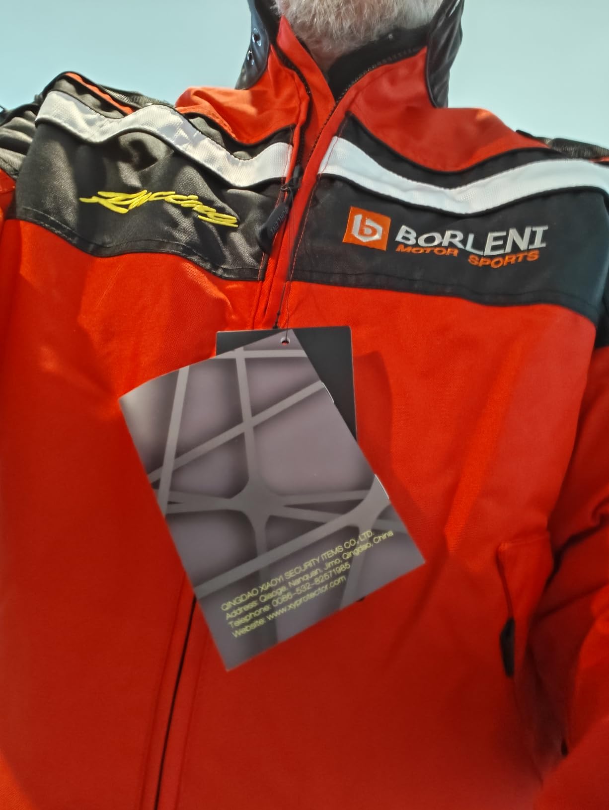 BORLEN Motorcycle Jacket for Men with Armor CE Certified Riding Jacket | Windproof Biker Riding Jacket with Full Body Protection for All-Season Riding Model D-020 customer photo 1