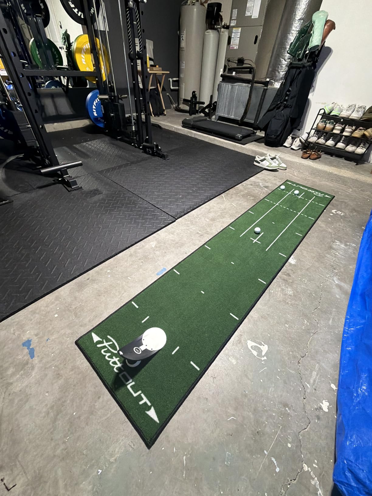 PuttOUT Medium Putting Mat - Perfect Your Golf Putting (7.9ft x 1.6ft)(Green) customer photo 2