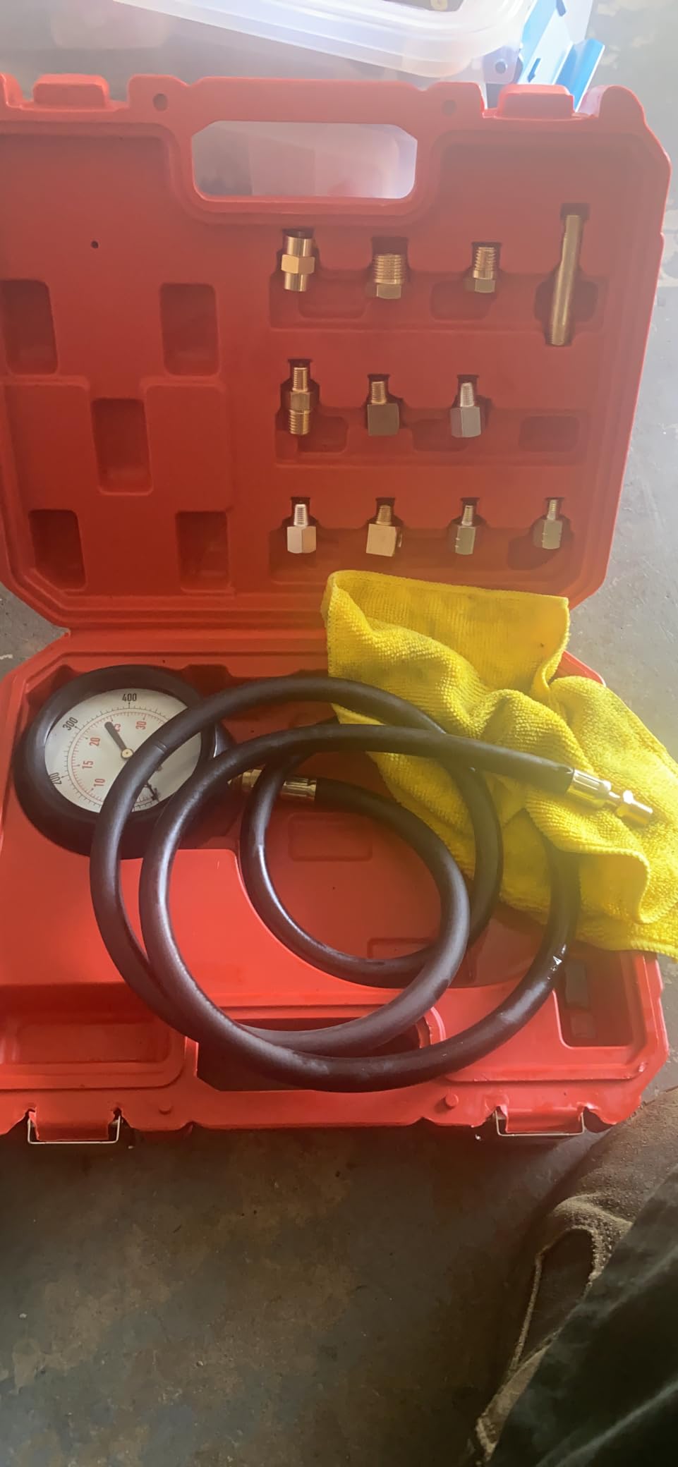 ABN Engine Oil Pressure and Transmission Fluid Diagnostic Tester Tool Kit - 500 PSI / 35 Bar Gauge, Hose, and Adapters customer photo 2