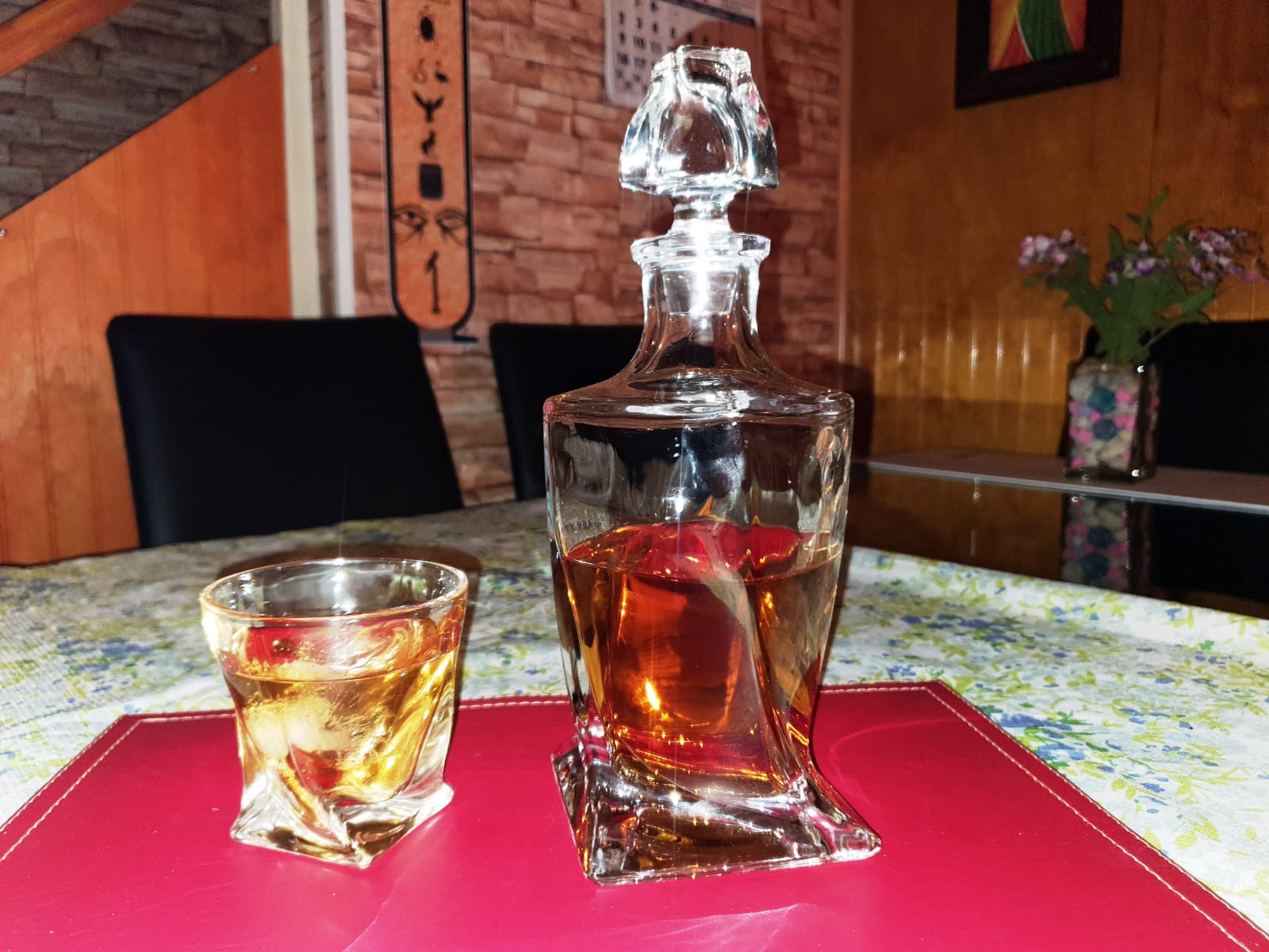 KANARS Whiskey Decanter Set Liquor Decanter with 6 Old Fashioned Glasses customer photo 2