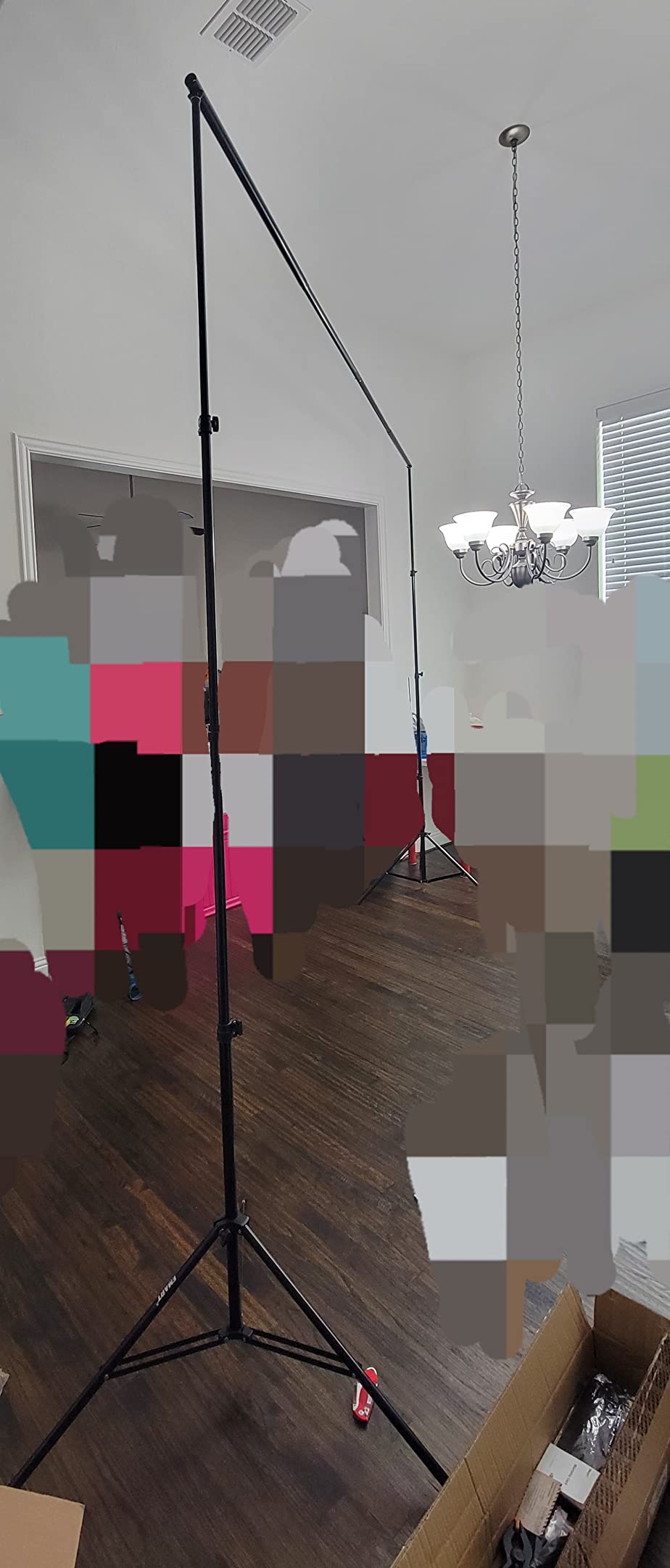EMART Photo Backdrop Stand kit, 10 x 12 ft Back Drop Adjustable Frame for Photography, Photoshoot Banner Background Support Holder for Parties Dectoration customer photo 1