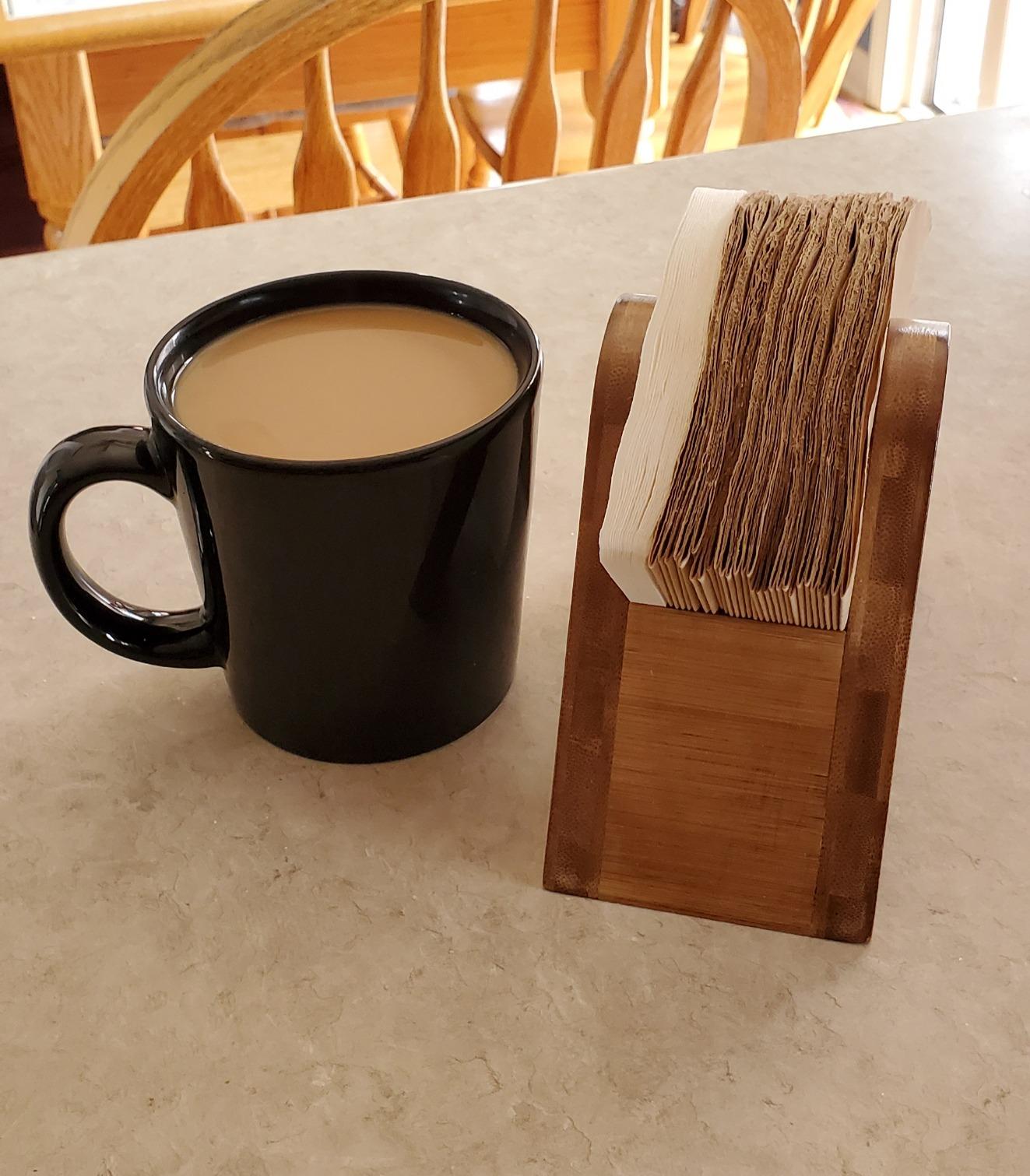 Bamboo Coffee Filter Holder - Storage Rack & Stand for 4 Filter Papers (Type A) customer photo 2