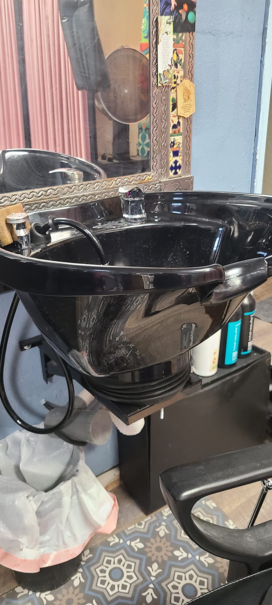 Extra Large Plastic Tilting Shampoo Bowl Wall Mounted for Salon or Spa TLC-B38-WT customer photo 2