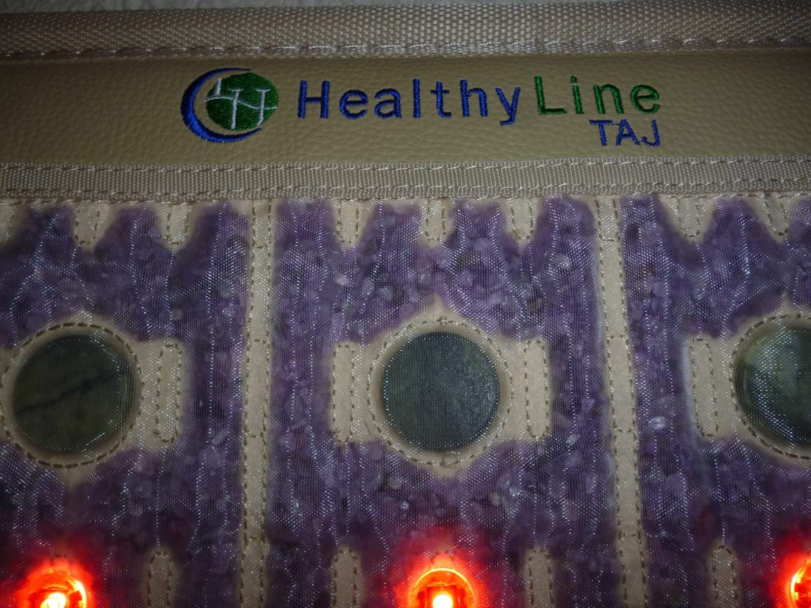 HealthyLine TAJ PEMF Far Infrared Heating Mat, Full Body, 60 x 24 | Balanced full-body coverage, 3 natural gemstones, 22 lb weighted design, Adjustable heat customer photo 2