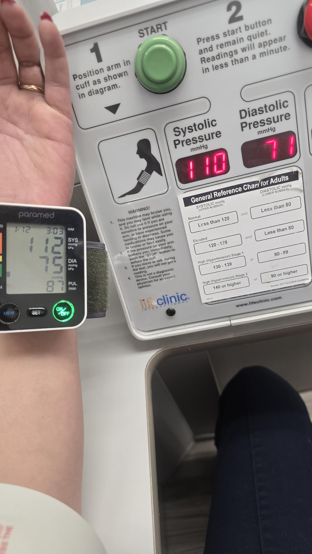 PARAMED Automatic Wrist Blood Pressure Monitor: Blood-Pressure Kit of Bp Cuff + 2AAA and Carrying case - Irregular Heartbeat Detector & 90 Readings Memory Function & Large Display customer photo 2