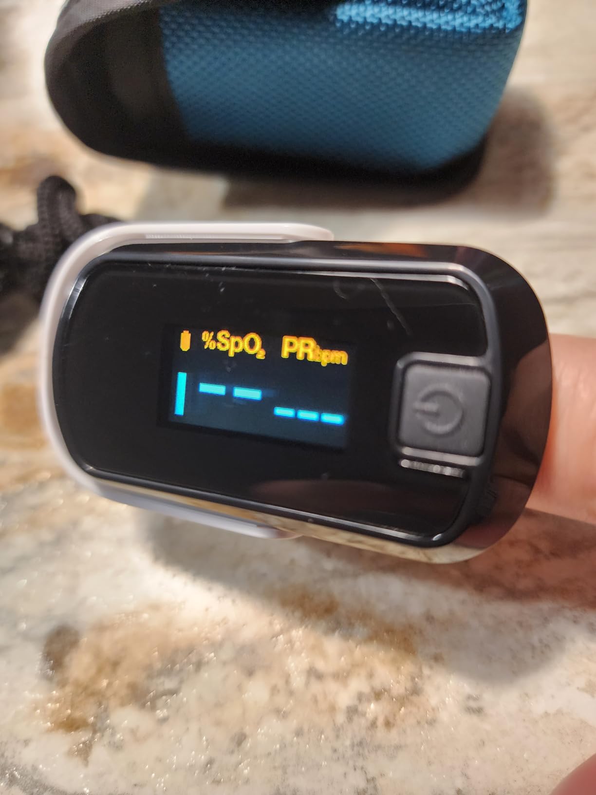 mibest OLED Finger Pulse Oximeter, O2 Meter, Dual Color White/Silver customer photo 1
