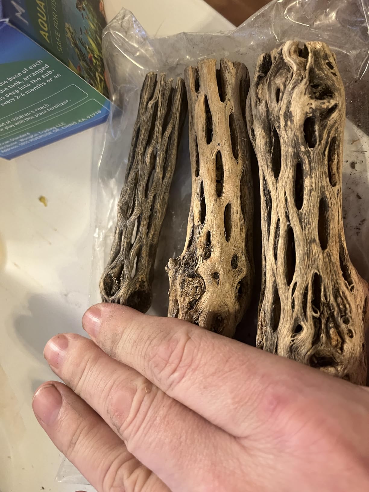 Awesome Aquatic Natural Staghorn Cholla Wood Tube, 3 Pack, 6 Inch customer photo 2