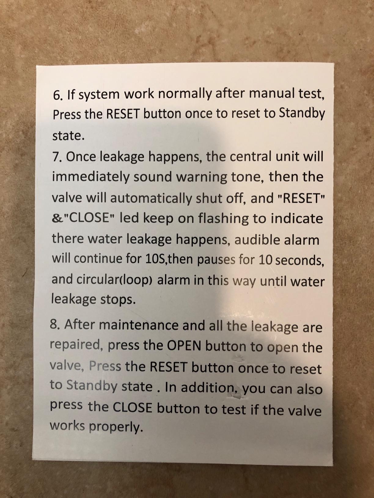 E-SDS Water Leak Detector with Shutoff Valve,Sensors and Sounds Alarm customer photo 2
