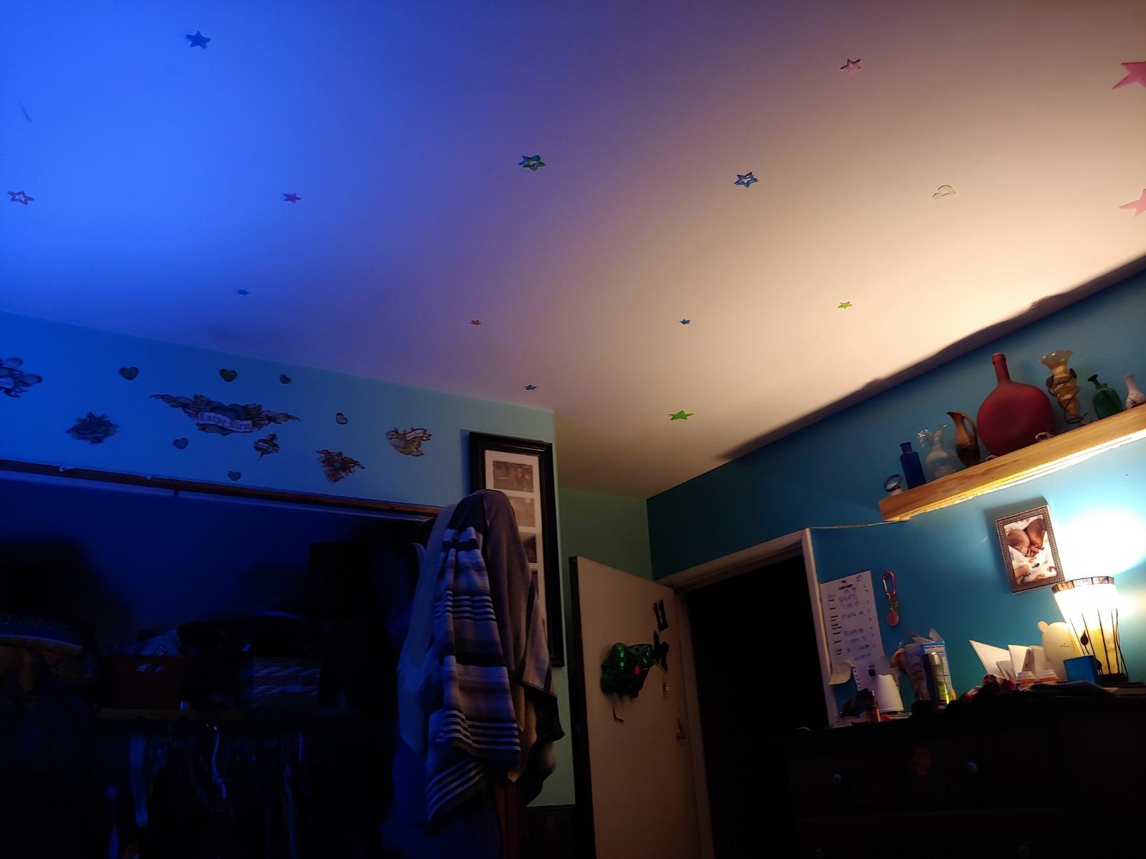 Philips Hue 2-Pack Premium Smart Light Starter Kit, 16 million colors, for most lamps & overhead lights, Works with Alexa, Apple HomeKit and Google Assistant customer photo 2