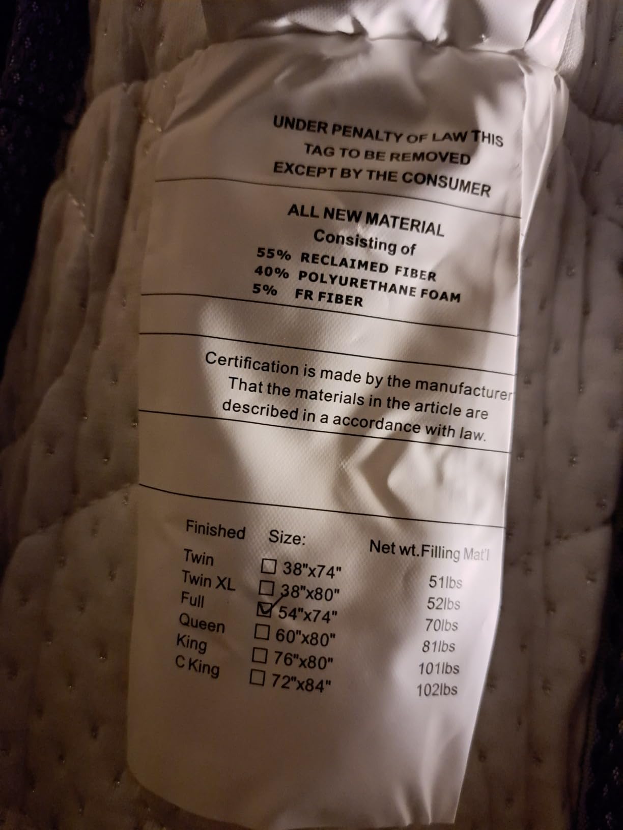 Vesgantti Mattress Twin Size 10 Inch, Hybrid Single Mattress in a Box customer photo 1